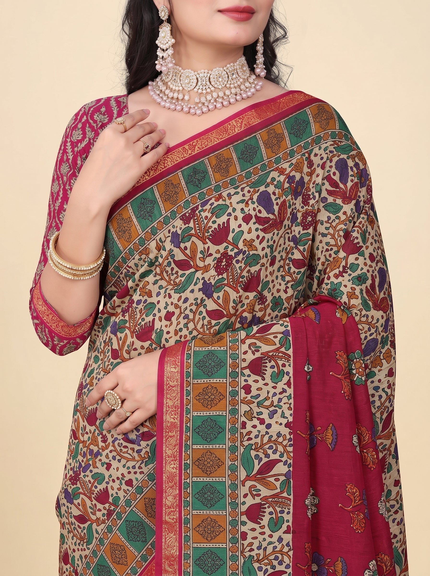 Shared pallu close-up [sku:JA 14297]
