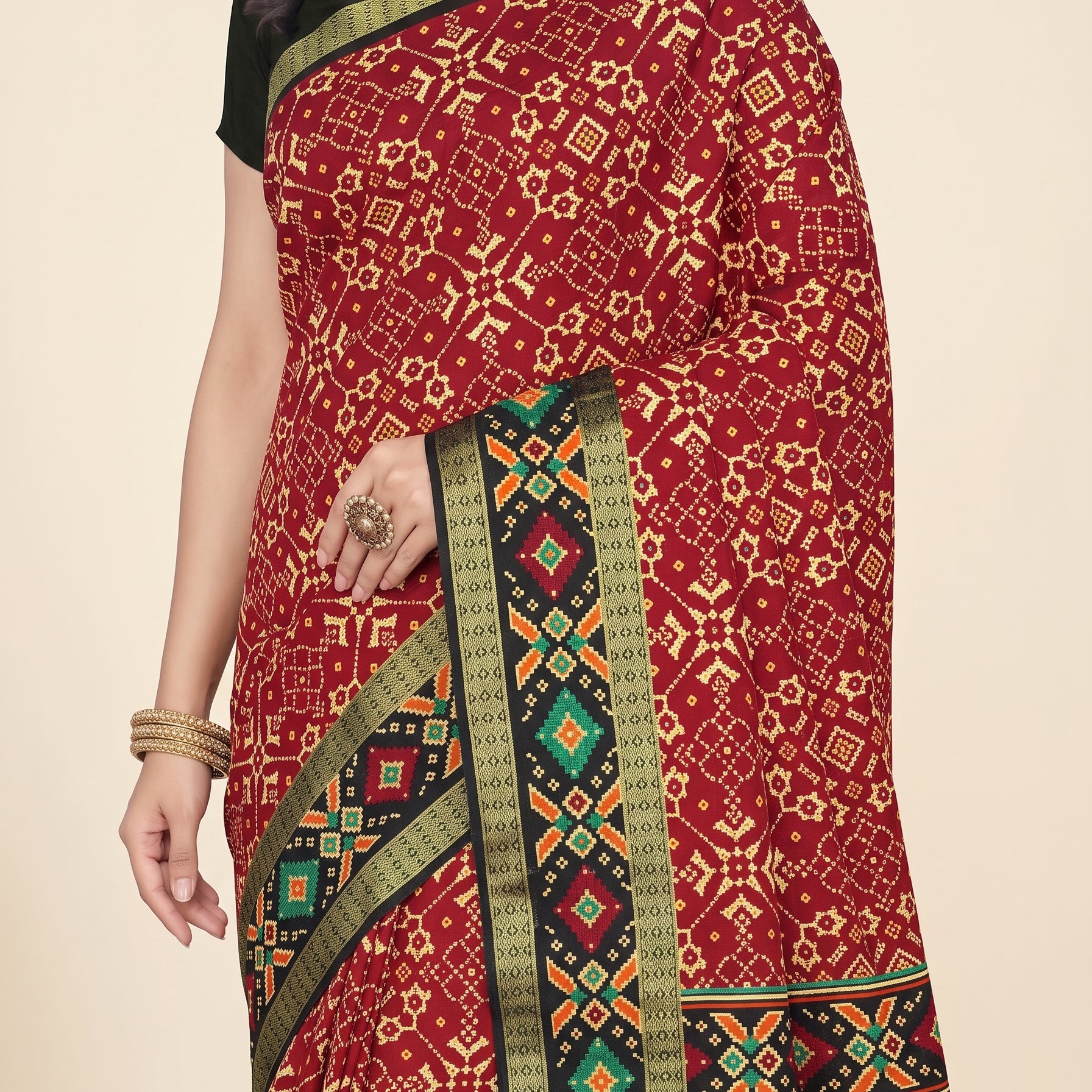 Shared pallu close-up [sku:D.NO.59661]