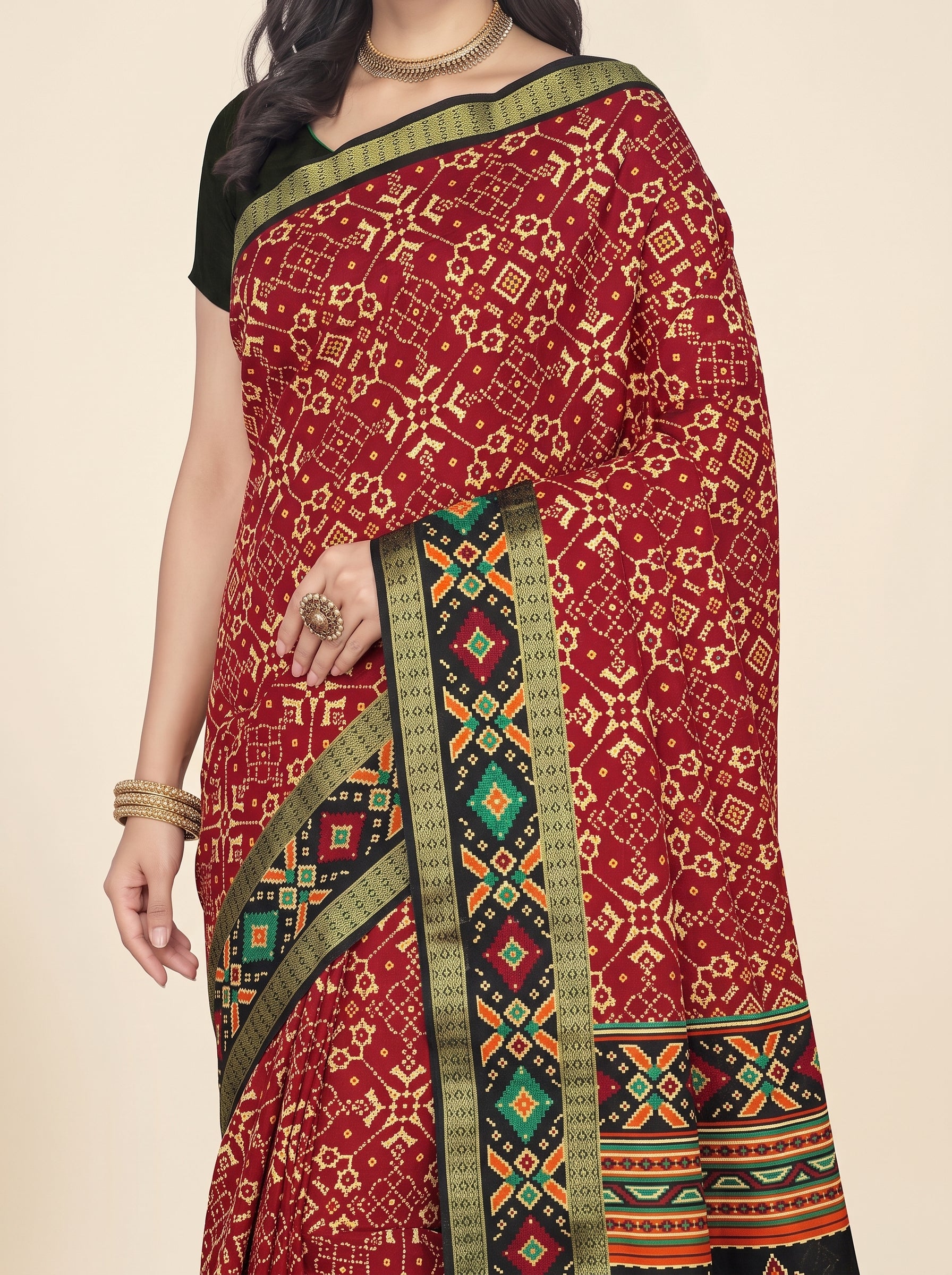 Shared pallu close-up [sku:D.NO.59661]