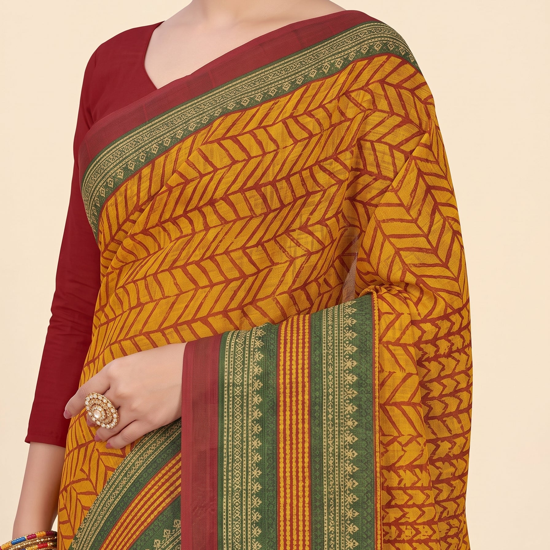 Shared pallu close-up [sku:BV-24937]