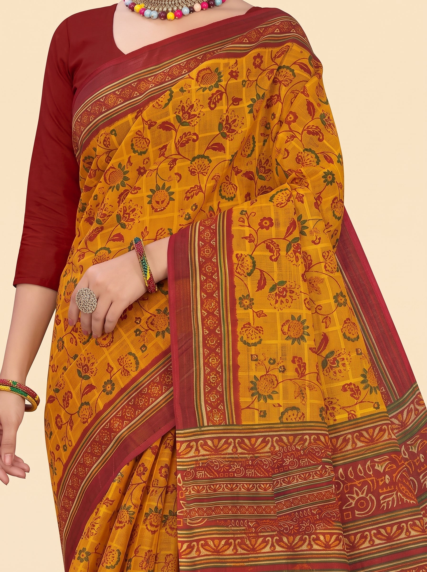 Shared pallu close-up [sku:BV-24932]