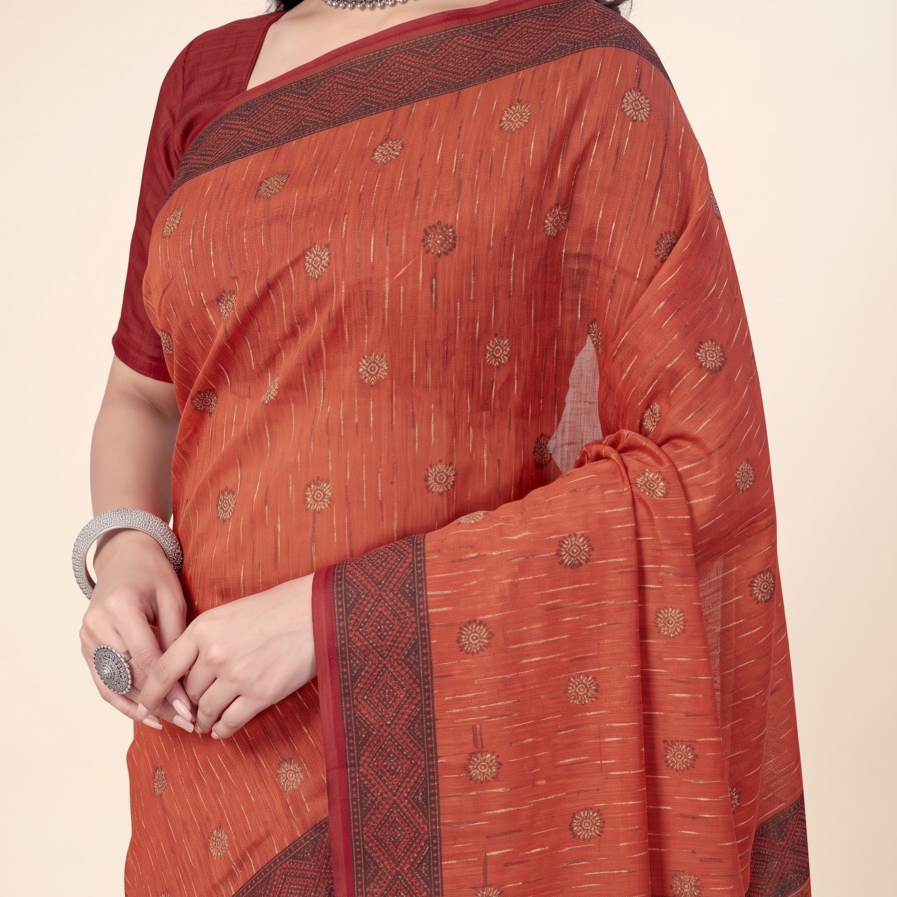 Shared pallu close-up [sku:D.NO.2900]