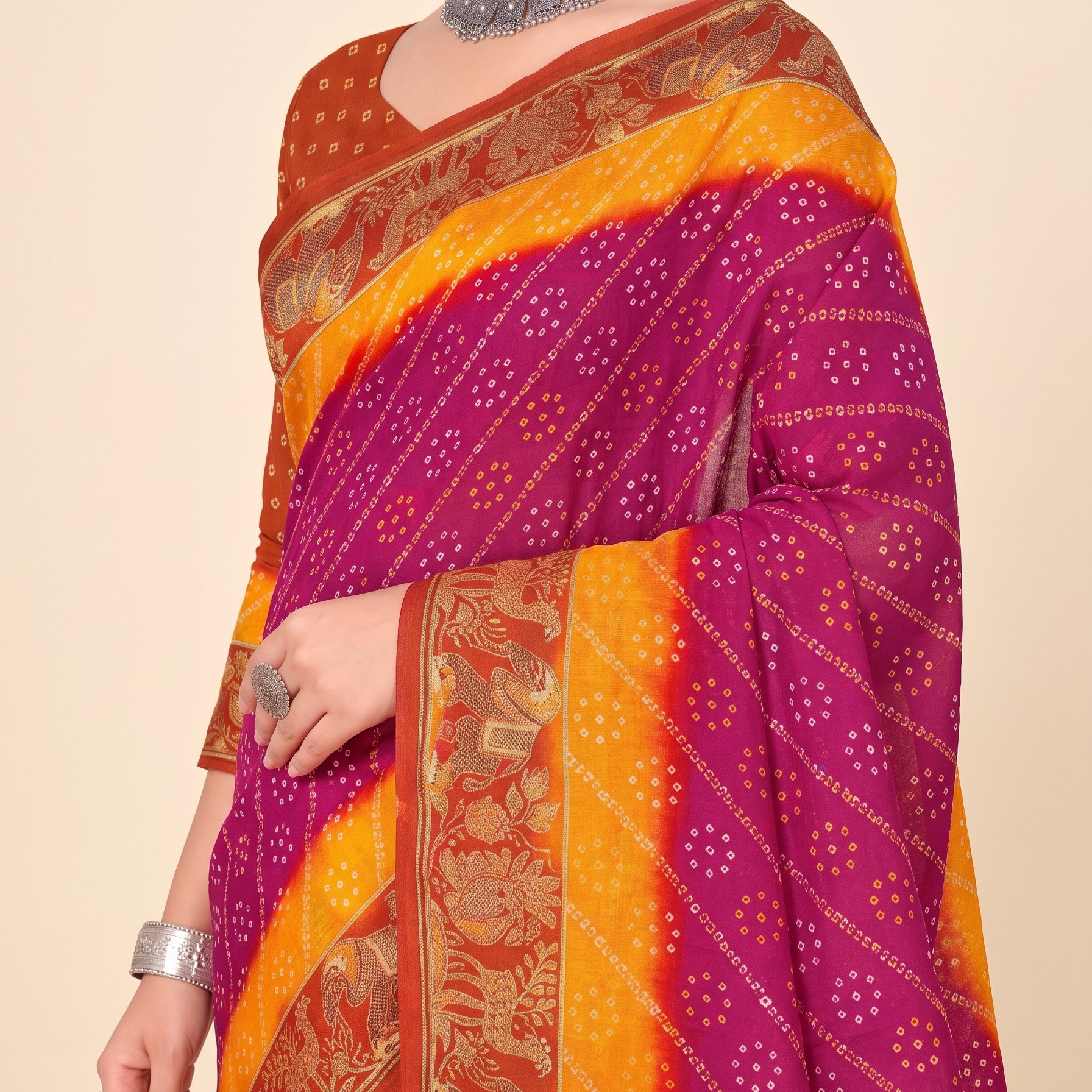 Shared pallu close-up [sku:KN-67898]