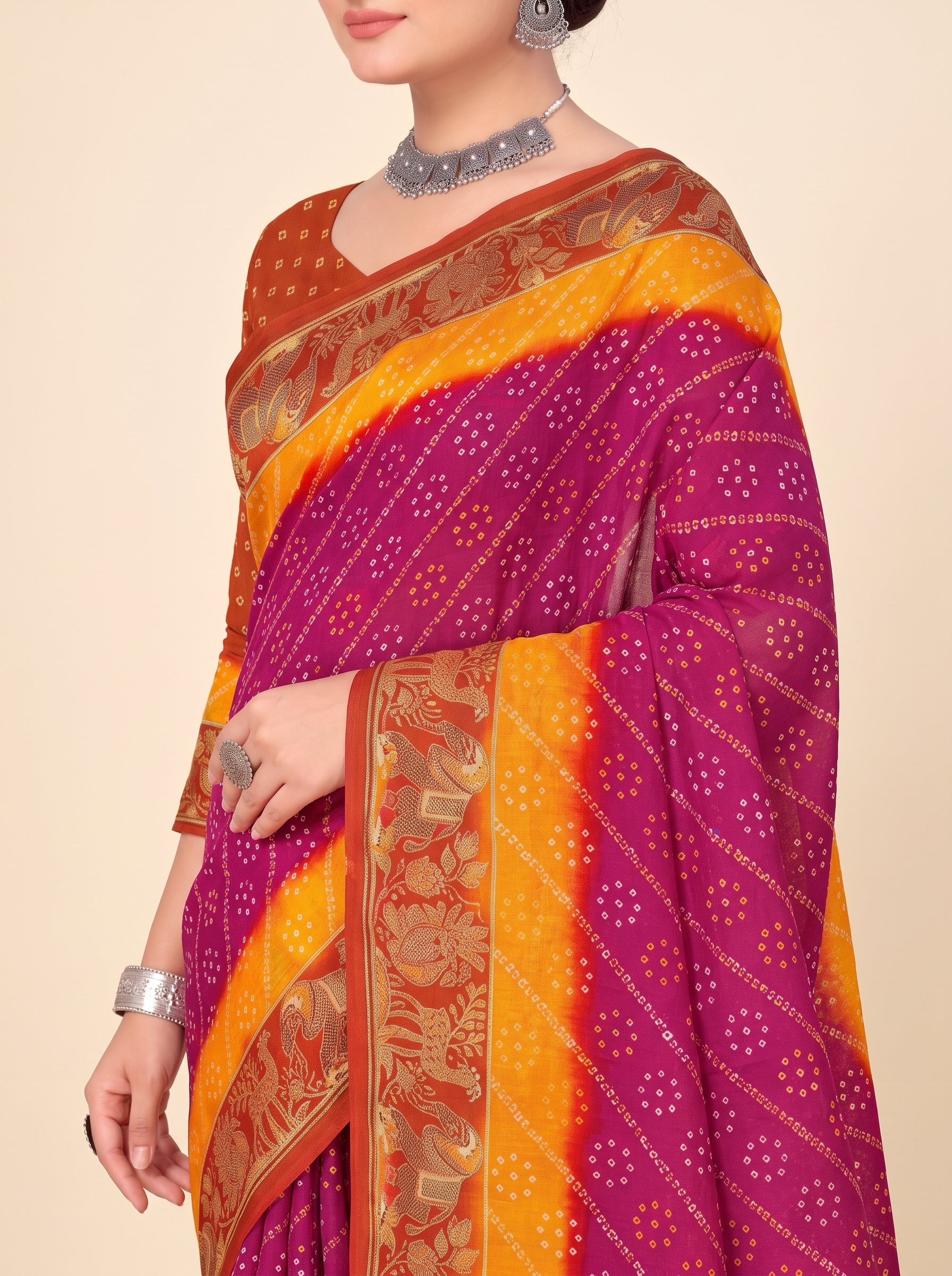 Shared pallu close-up [sku:KN-67898]