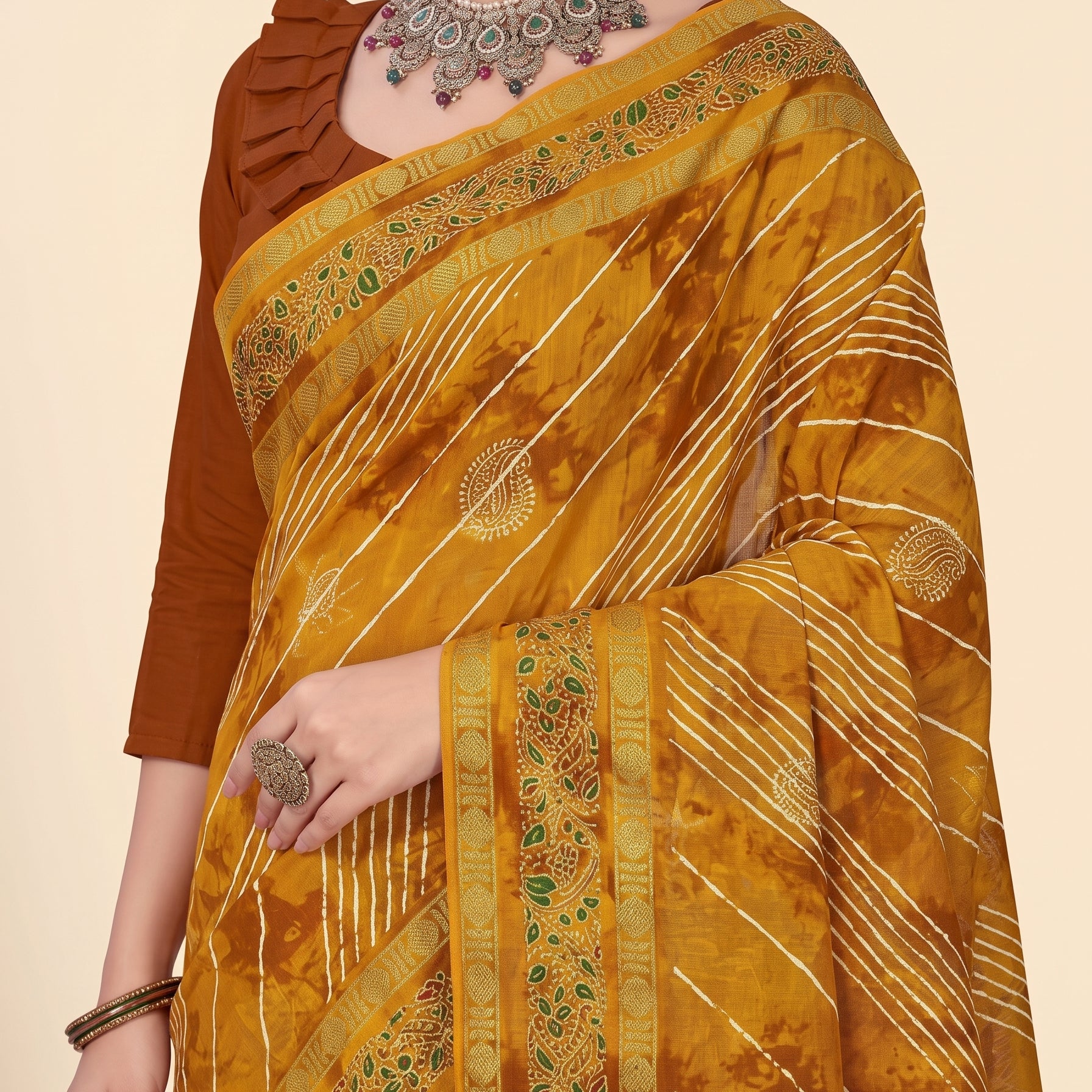Shared pallu close-up [sku:BV-24830]