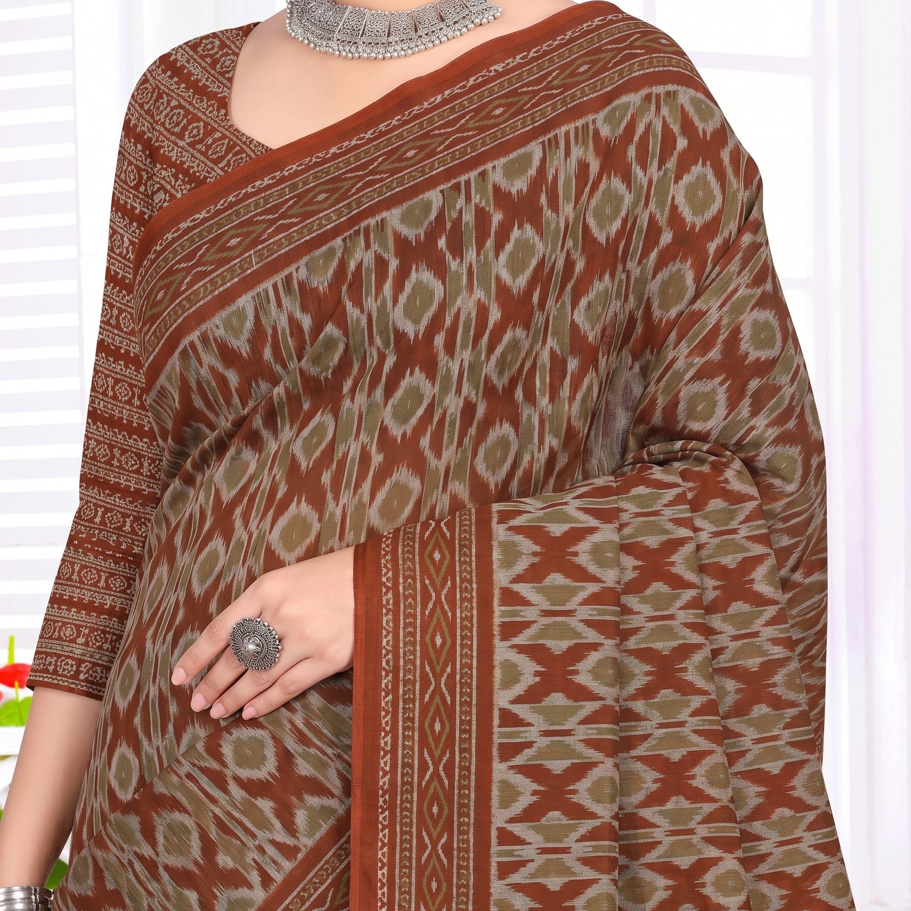 Shared pallu close-up [sku:KN-67242]