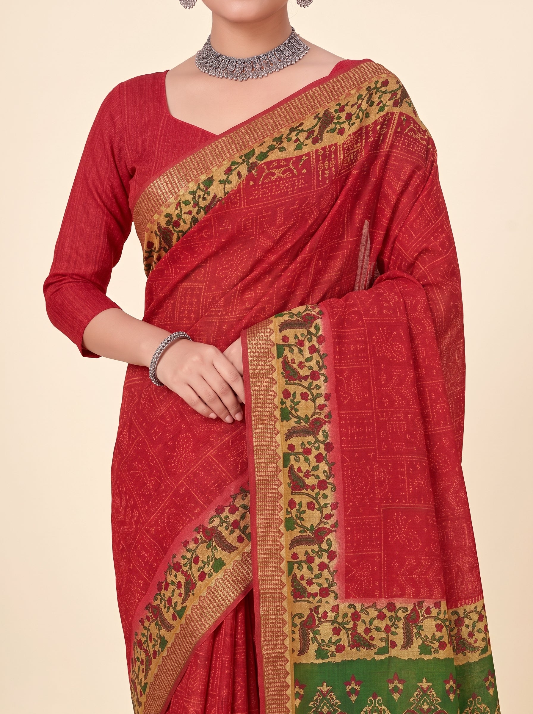 Shared pallu close-up [sku:KN-65305]