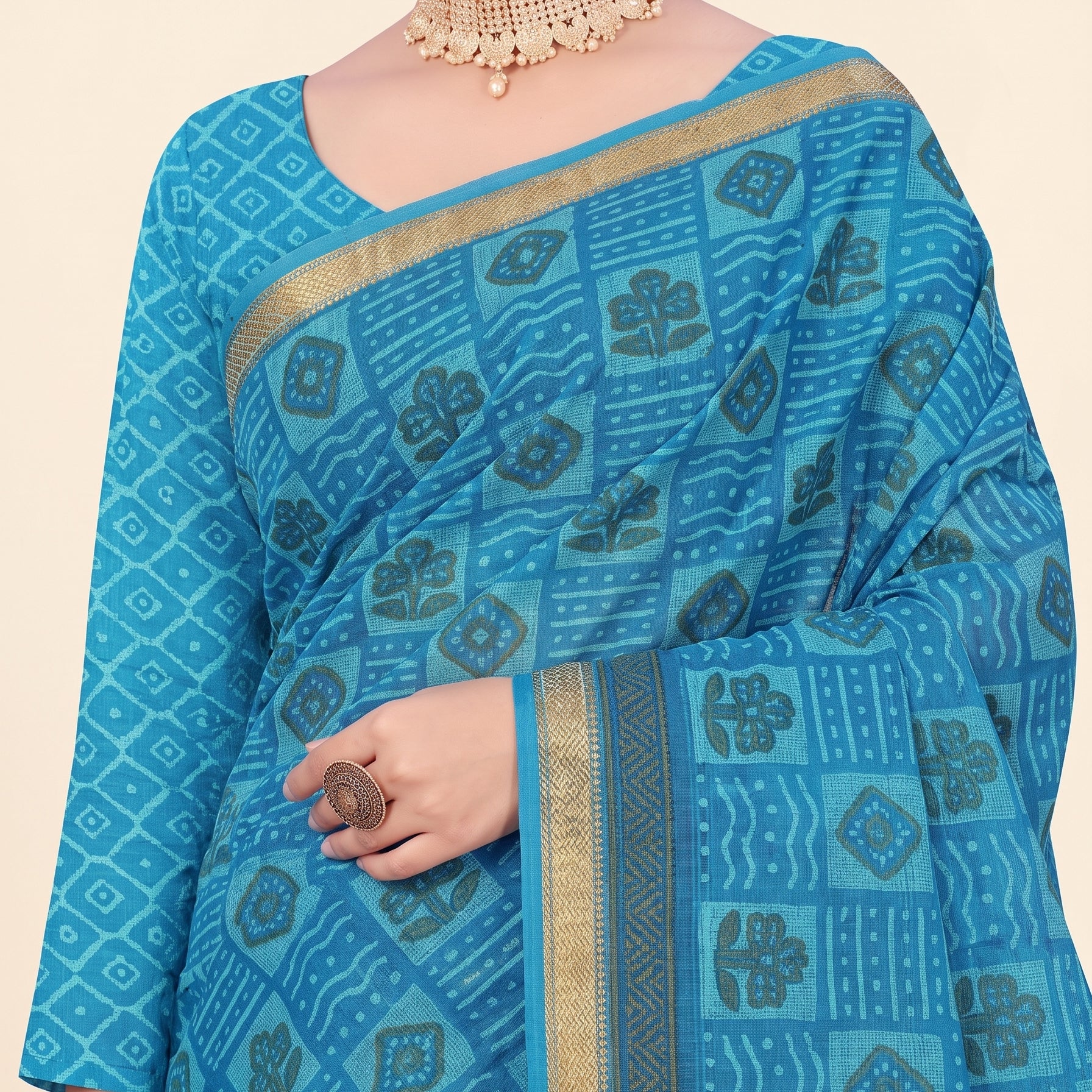 Shared pallu close-up [sku:KN-56074]