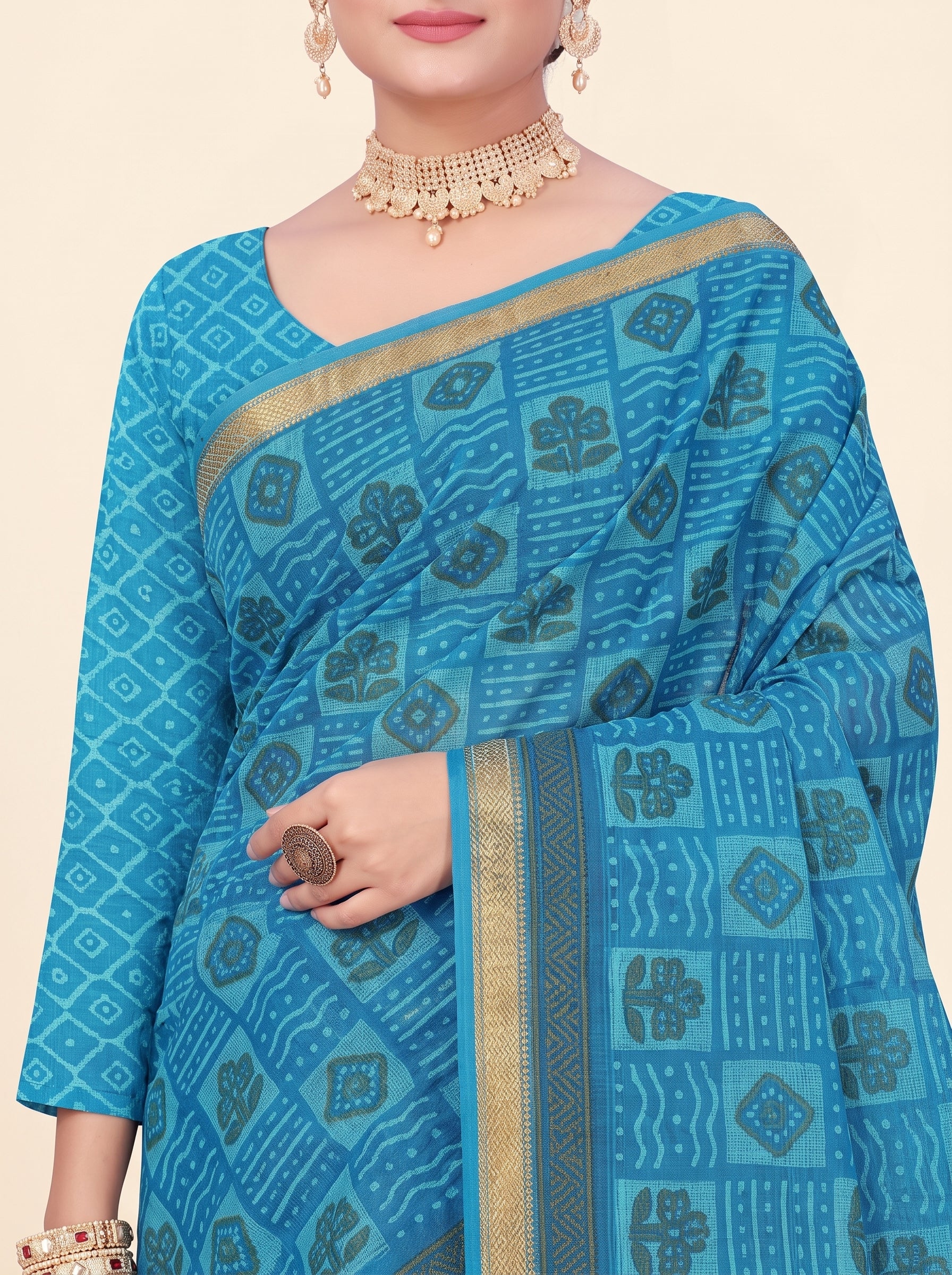 Shared pallu close-up [sku:KN-56074]