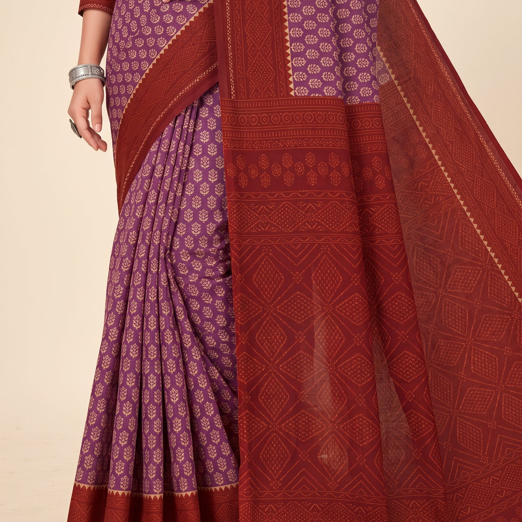 Shared pallu close-up [sku:KN-66803]