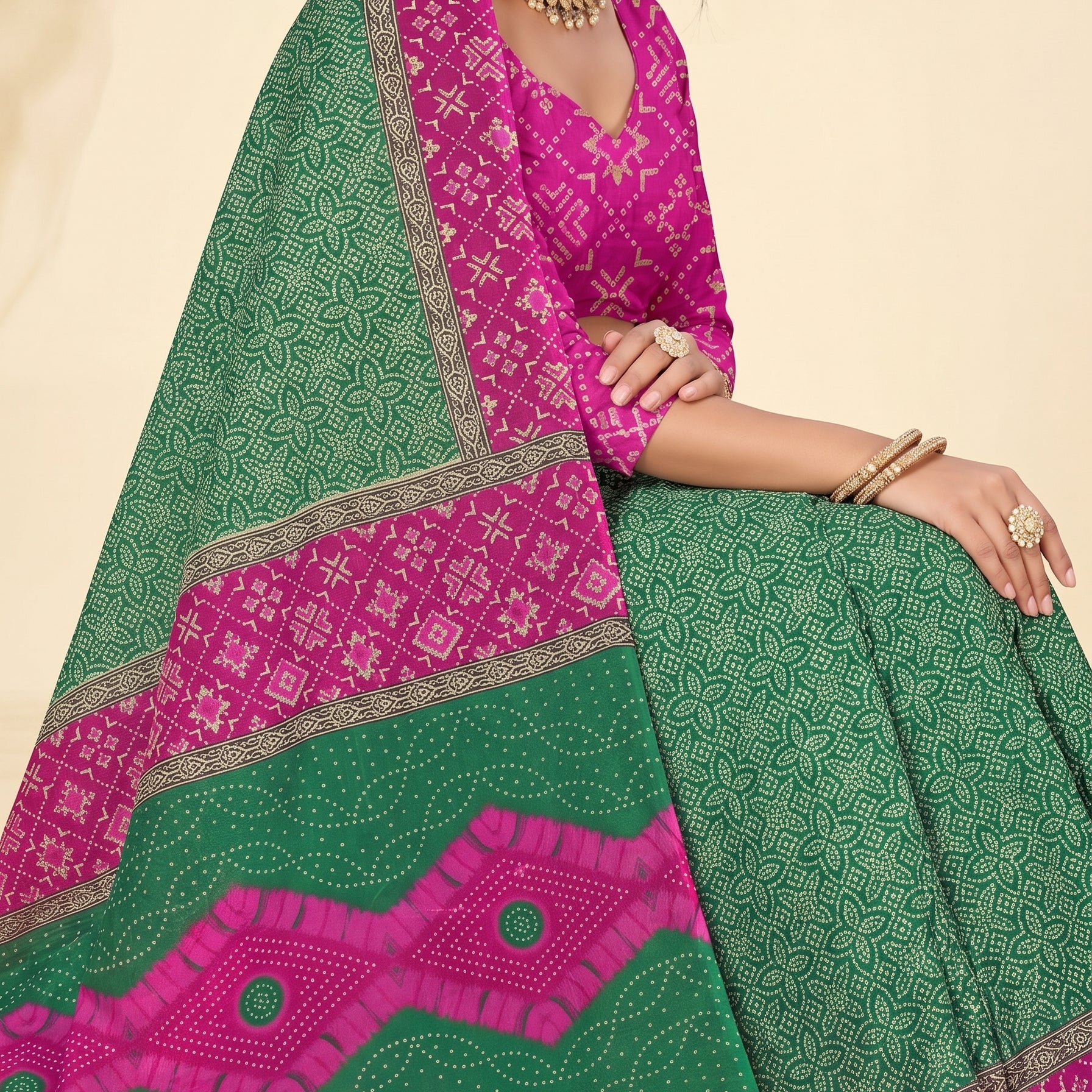 Shared pallu close-up [sku:KN-64607]