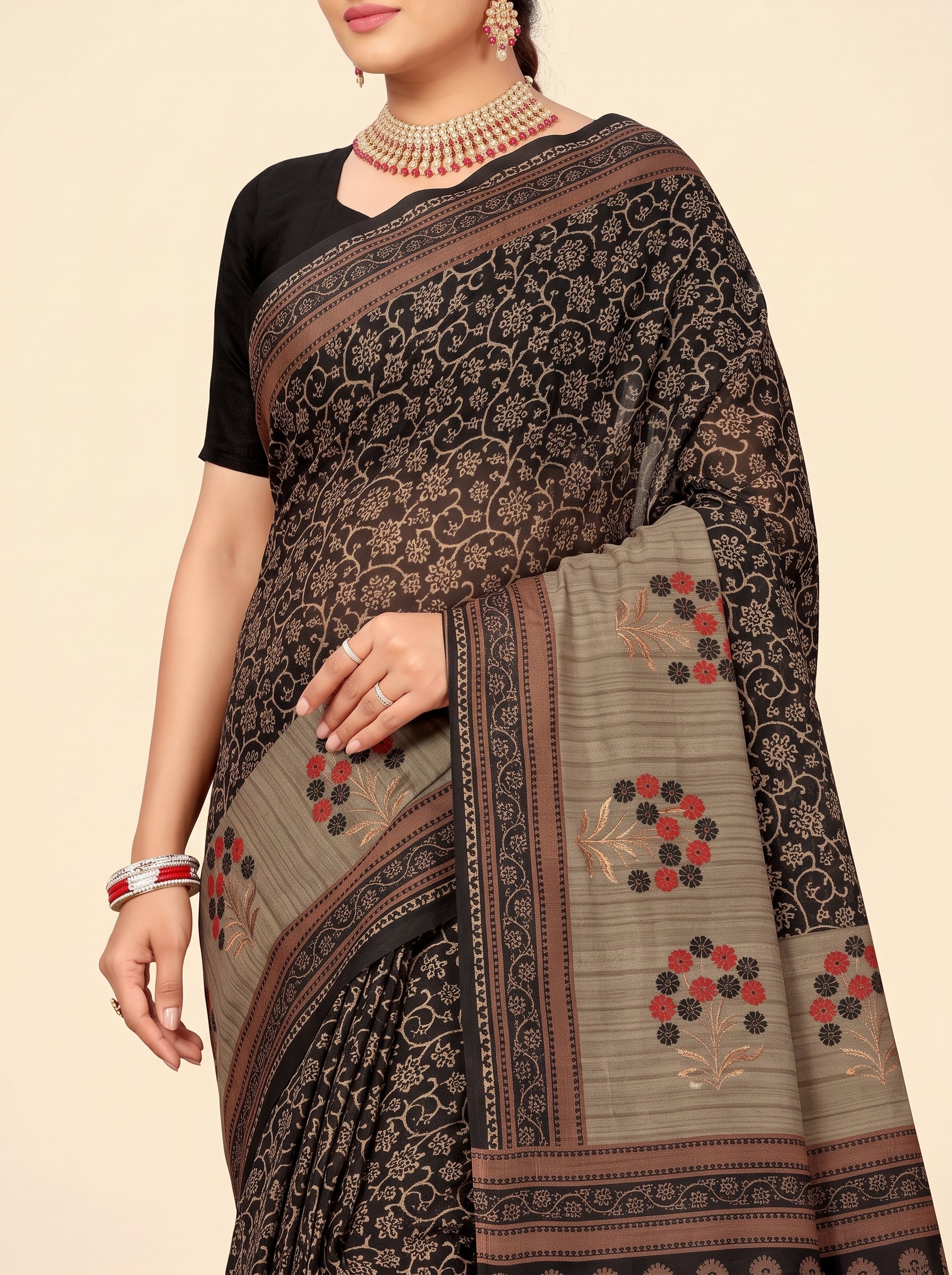 Shared pallu close-up [sku:D.NO.36076]