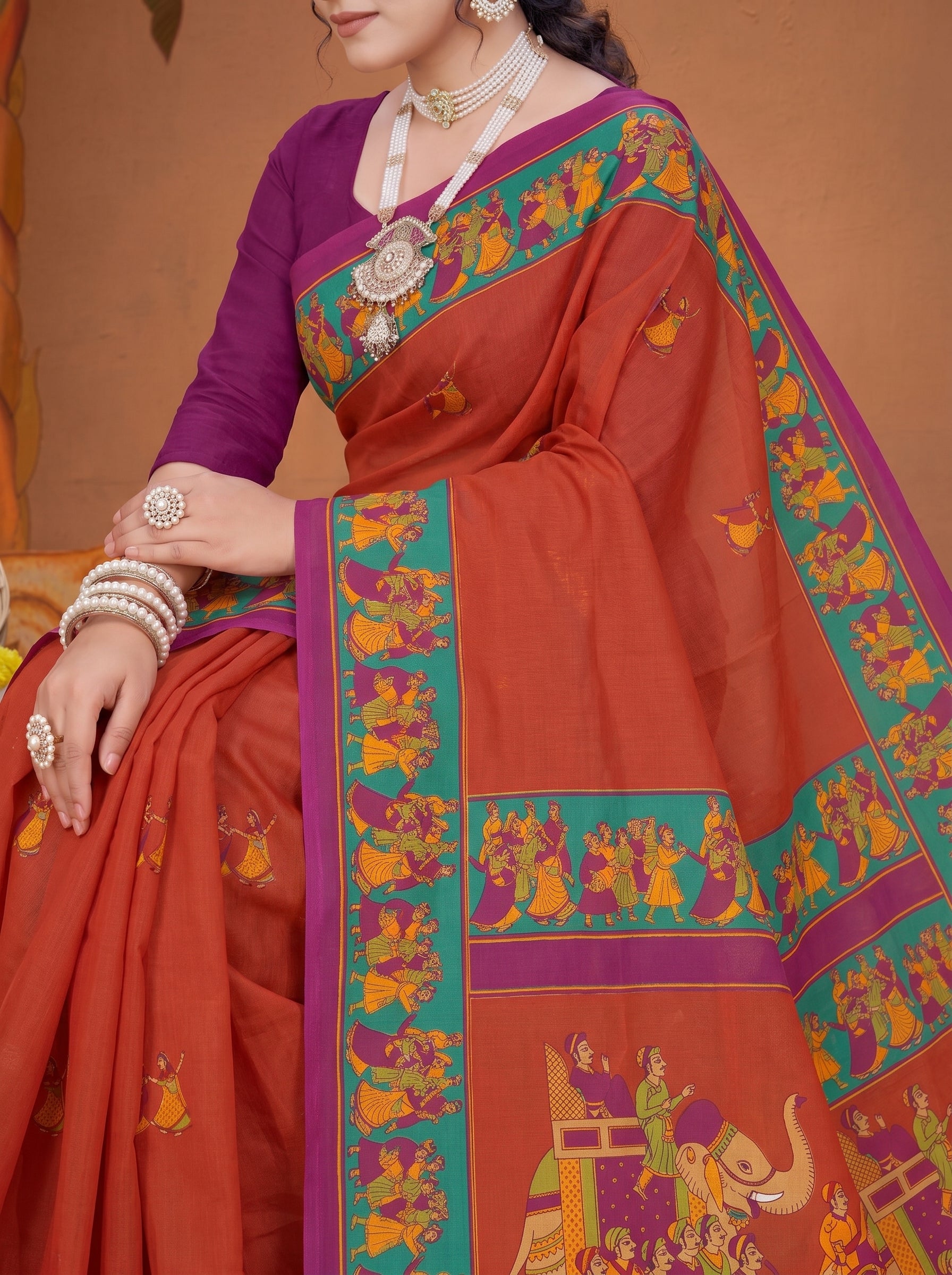 Pallu close-up