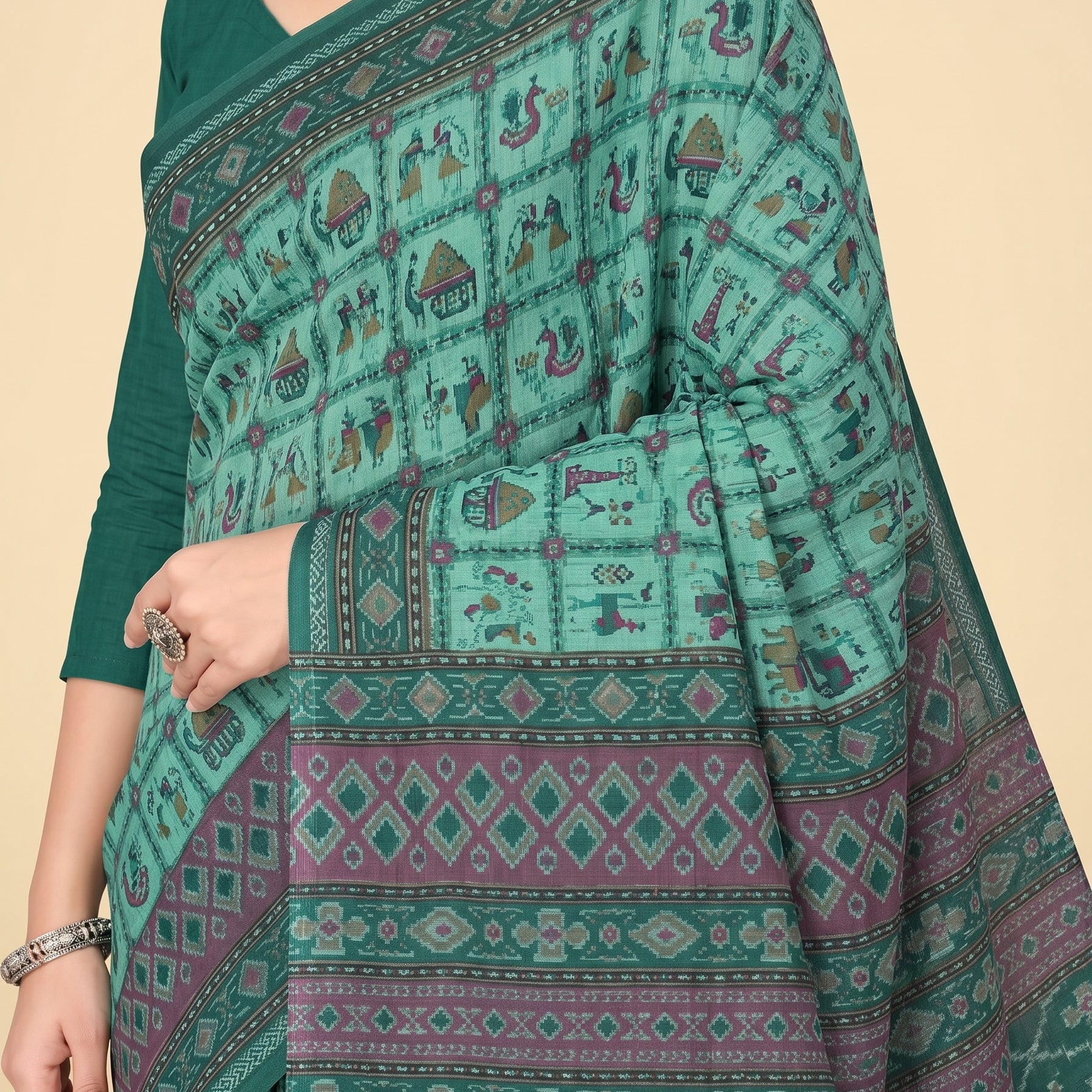 Pallu close-up