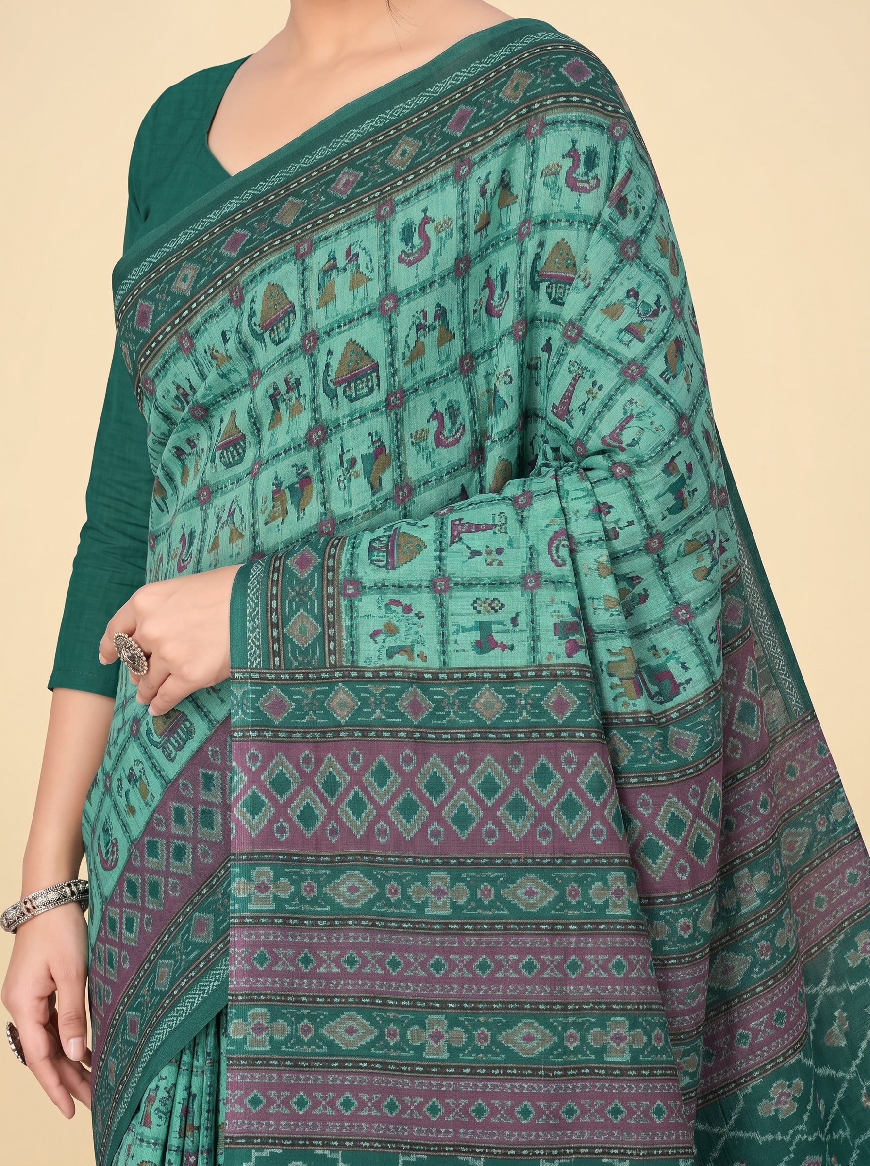 Pallu close-up