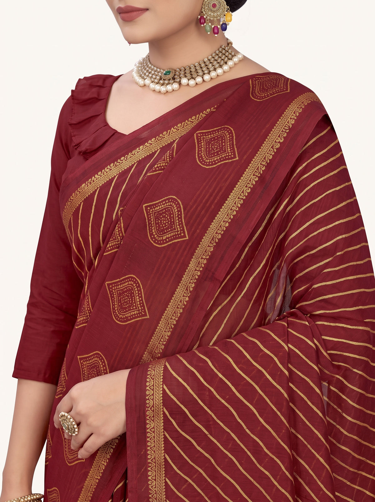Shared pallu close-up [sku:BV-24858]