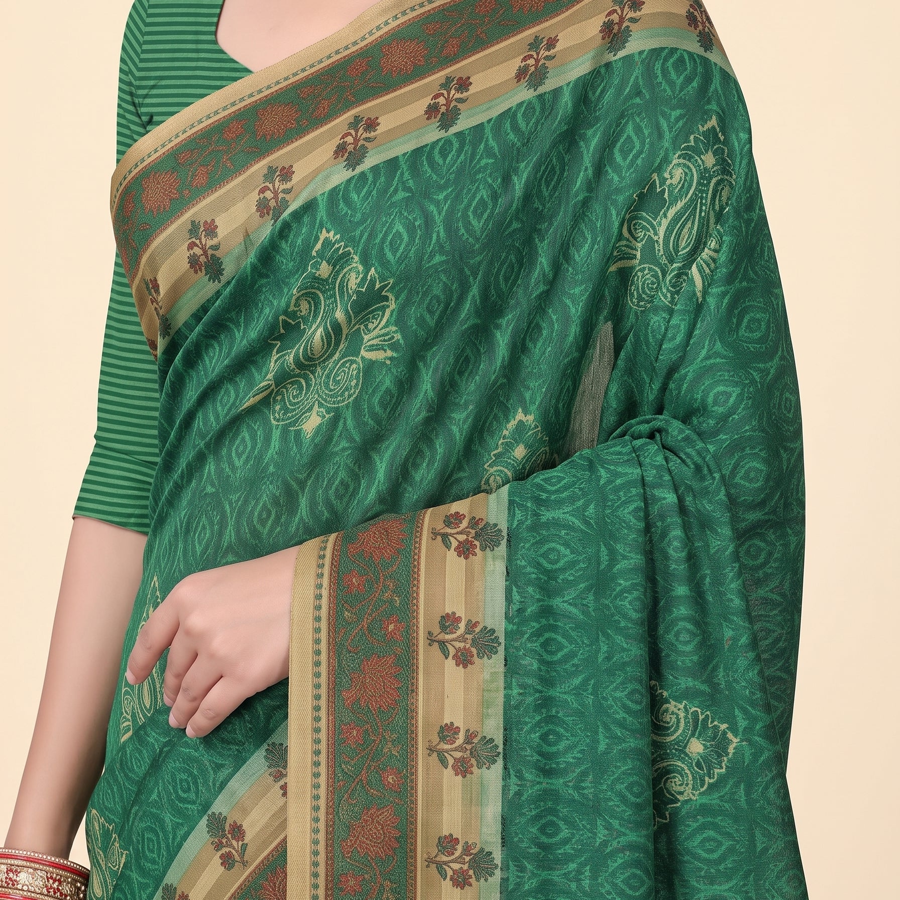 Shared pallu close-up [sku:KN-8048]