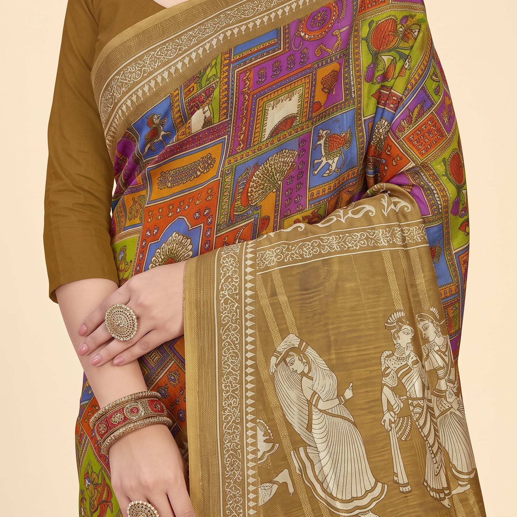 Shared pallu close-up [sku:BV-25607]