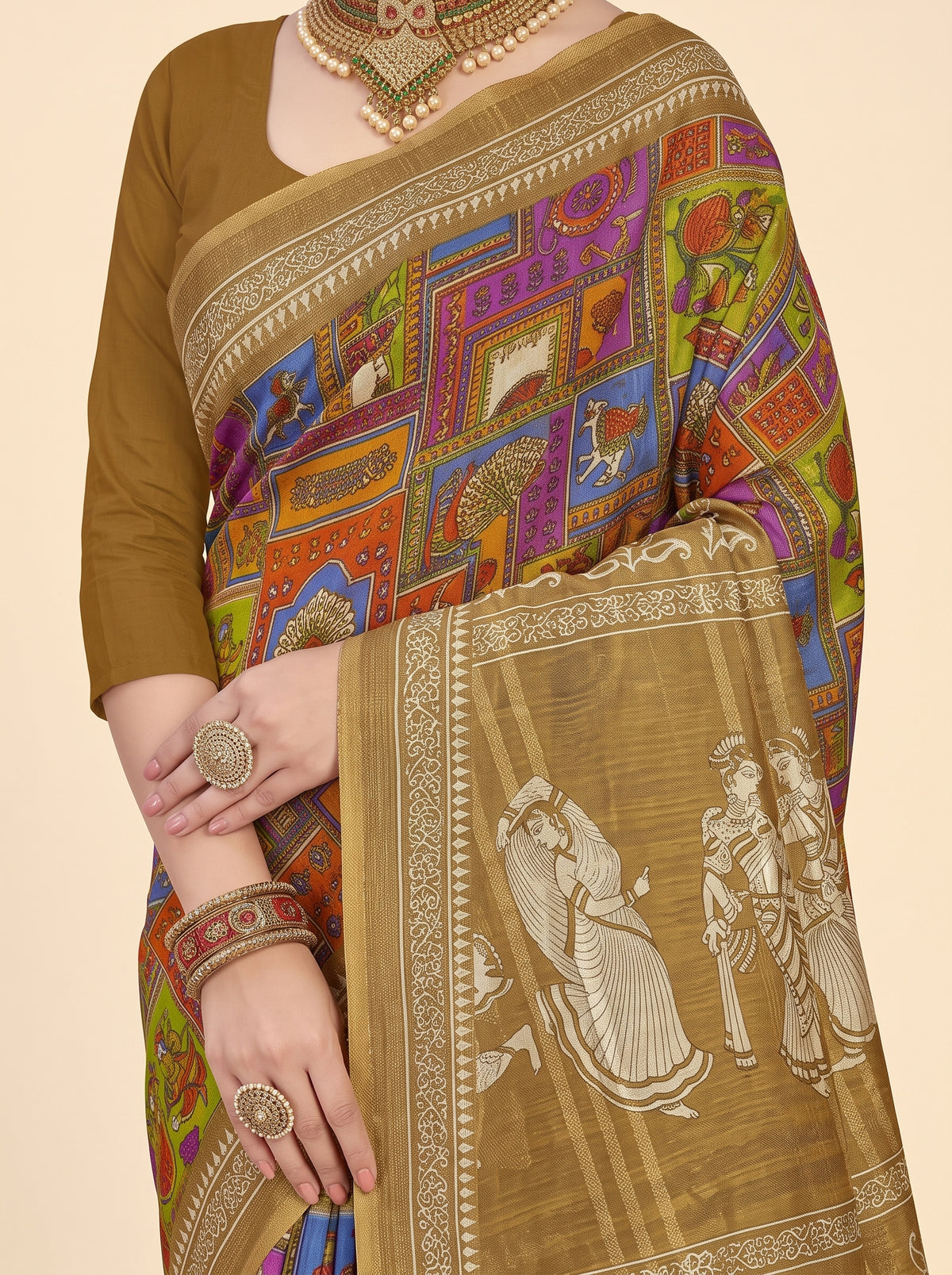 Shared pallu close-up [sku:BV-25607]