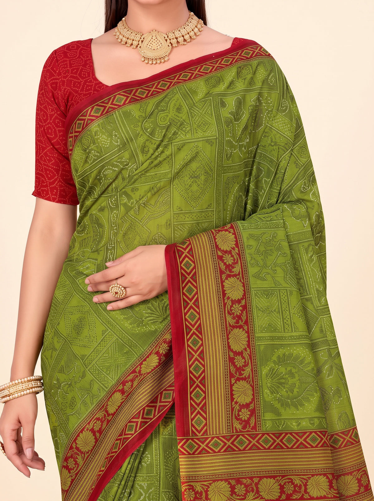 Shared pallu close-up [sku:KN-66530]