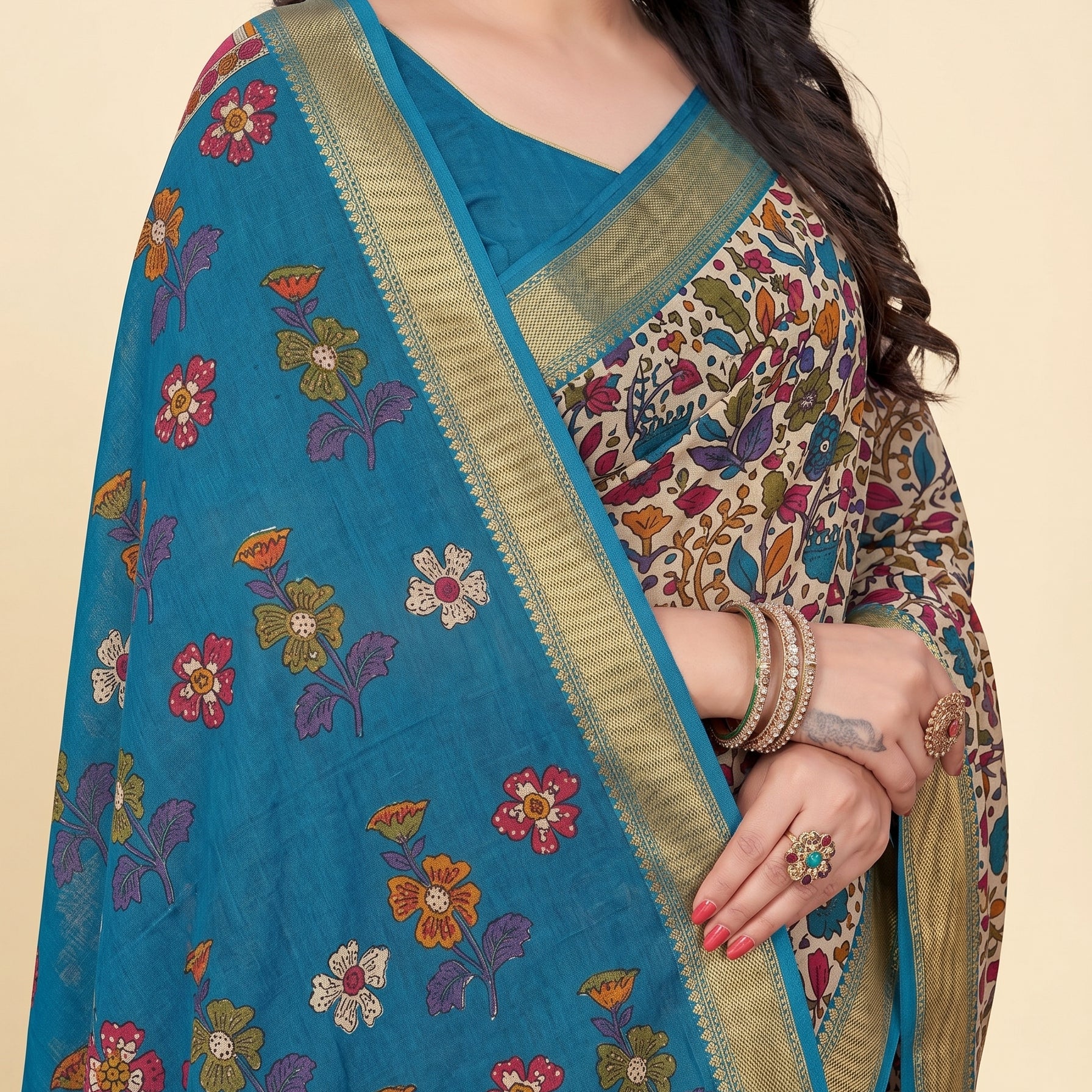 Shared pallu close-up [sku:JA 14298]