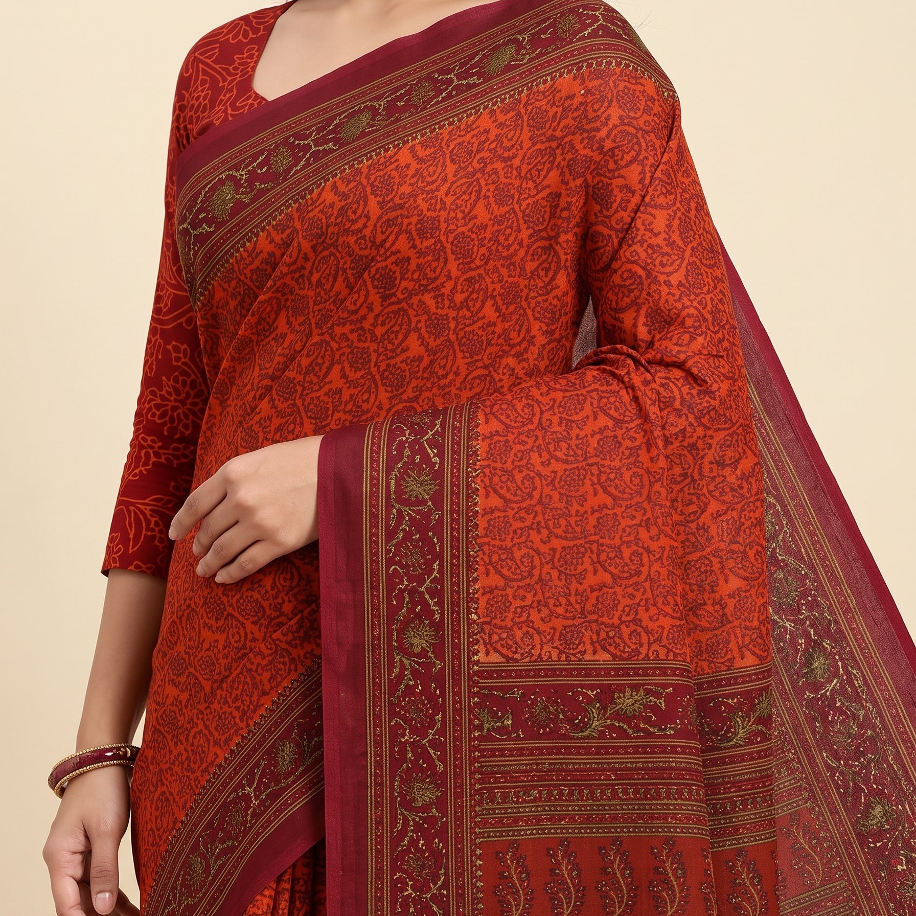 Shared pallu close-up [sku:KN-67655]