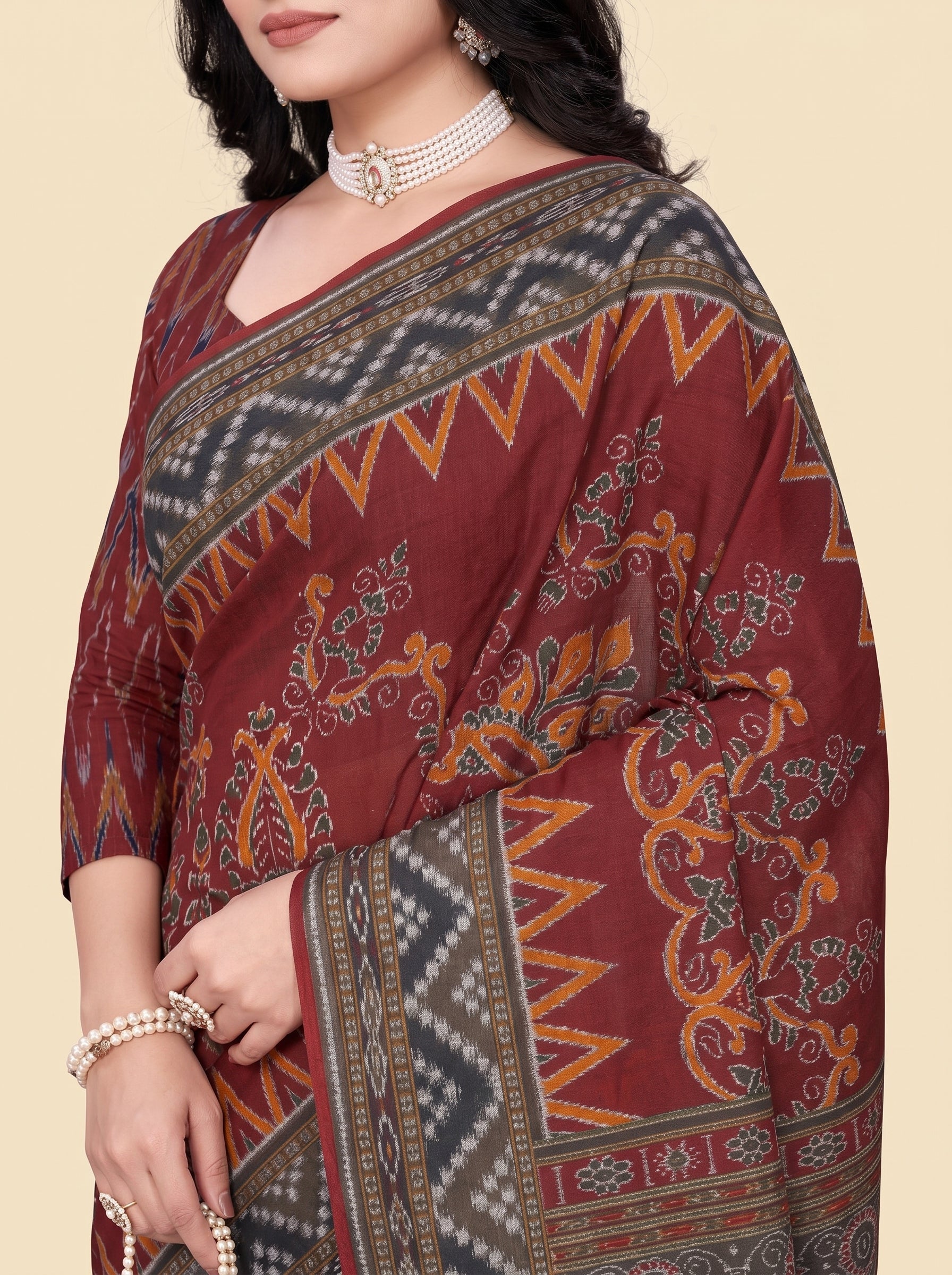 Pallu close-up