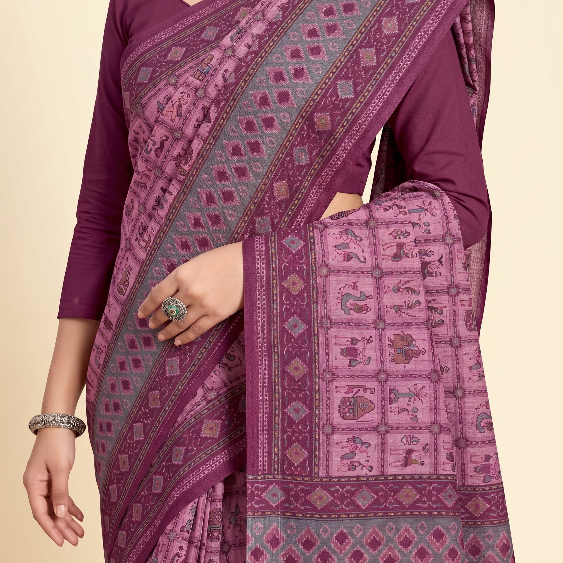 Pallu close-up