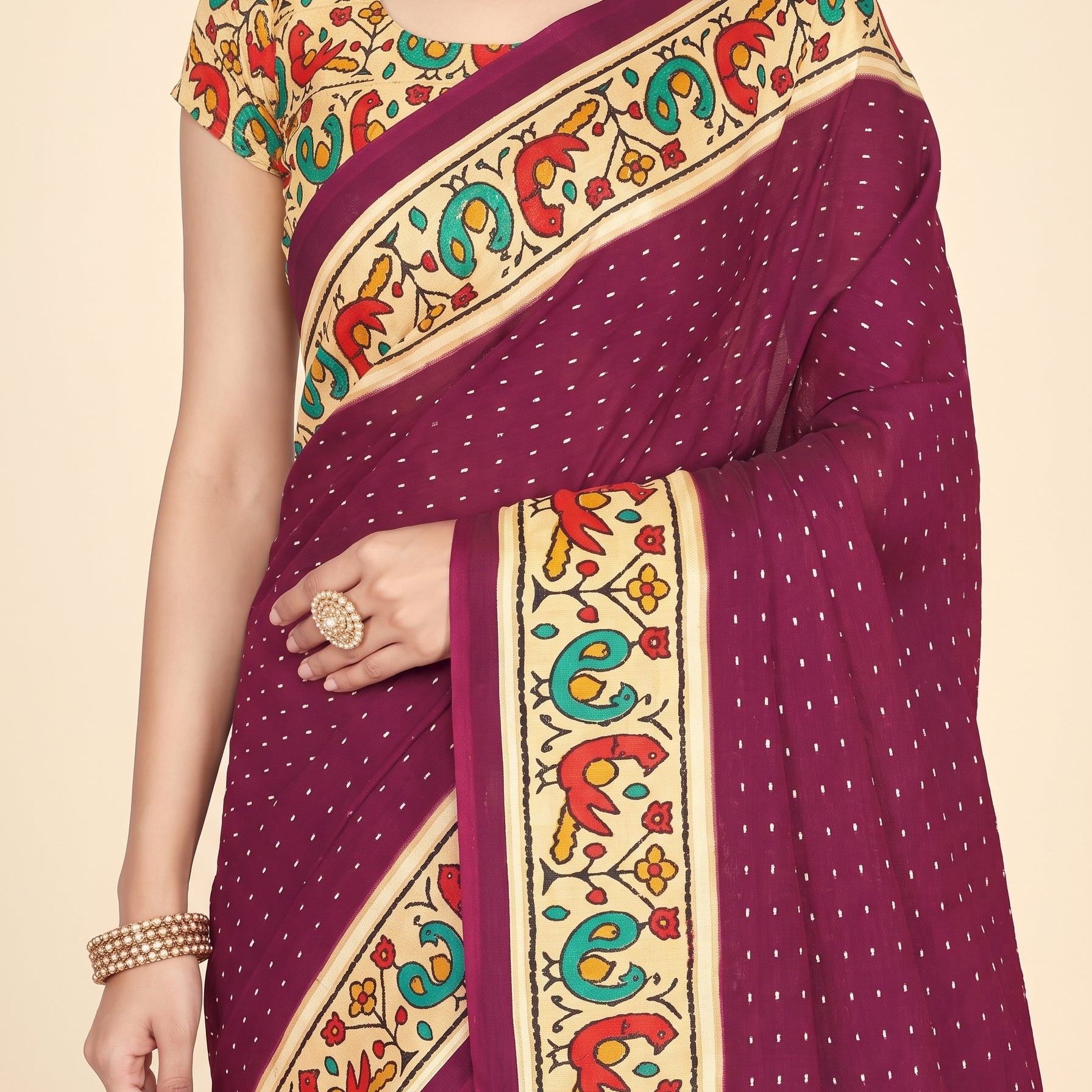Shared pallu close-up [sku:D.NO.59538]