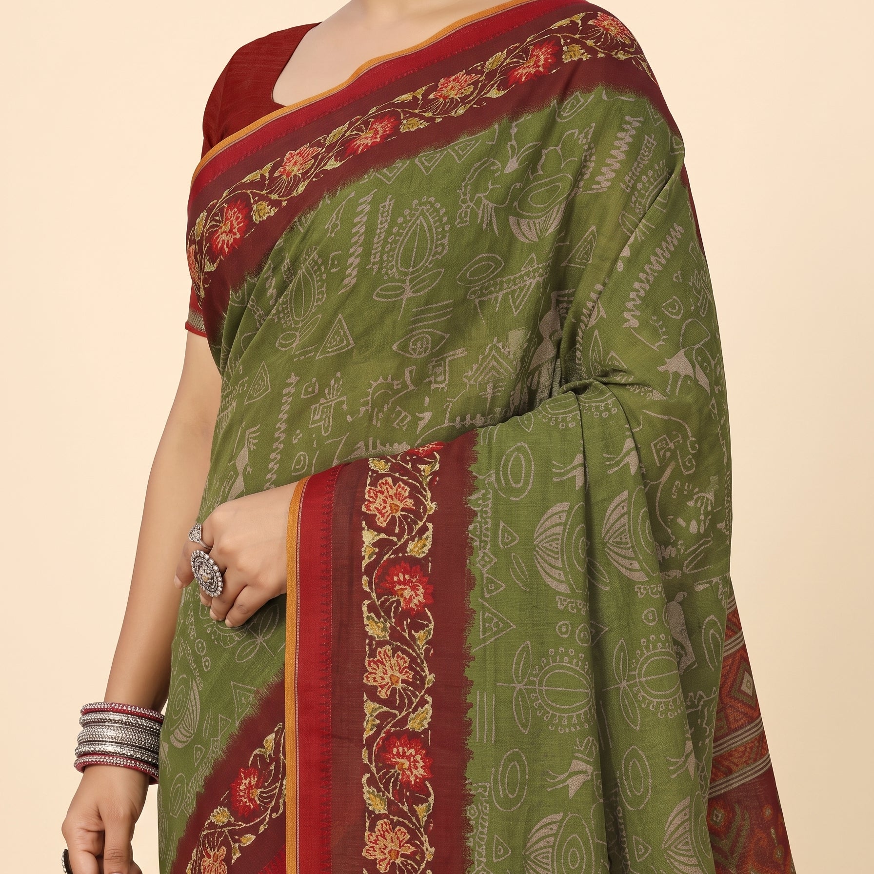 Shared pallu close-up [sku:D.NO.60769]