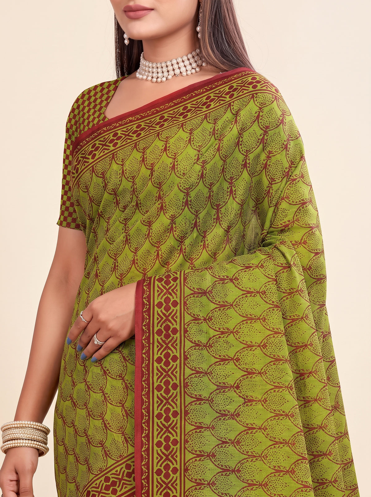 Shared pallu close-up [sku:KN-55041]