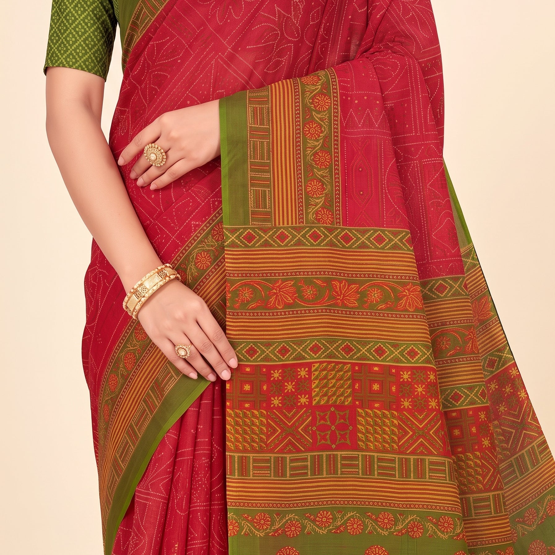 Shared pallu close-up [sku:KN-66526]