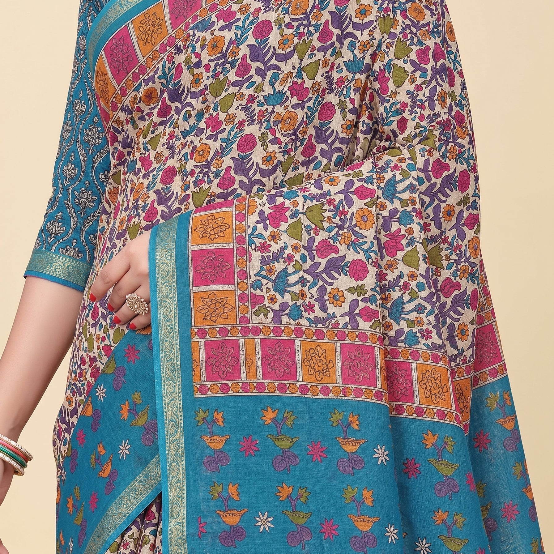 Shared pallu close-up [sku:JA 14294]