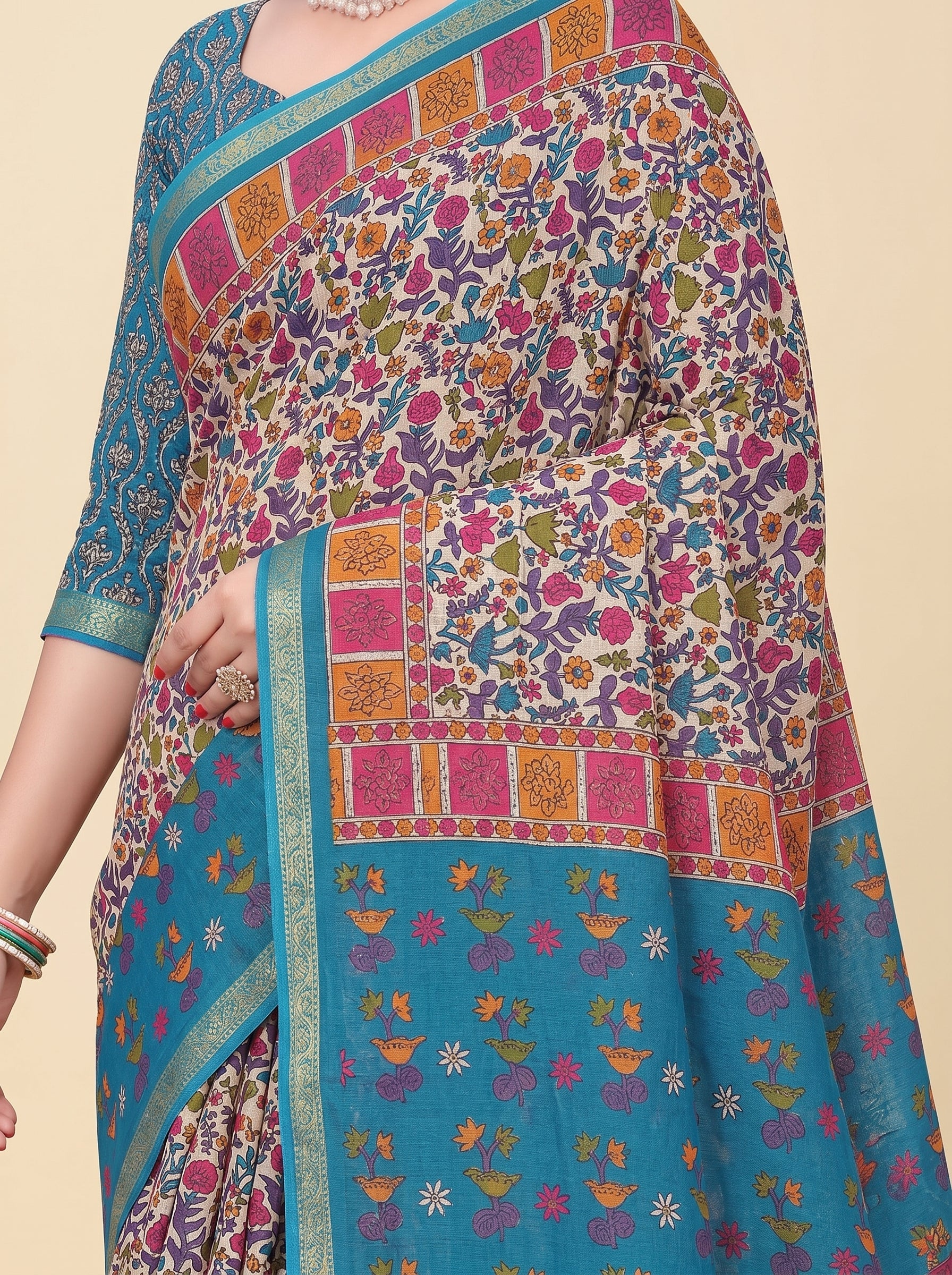 Shared pallu close-up [sku:JA 14294]
