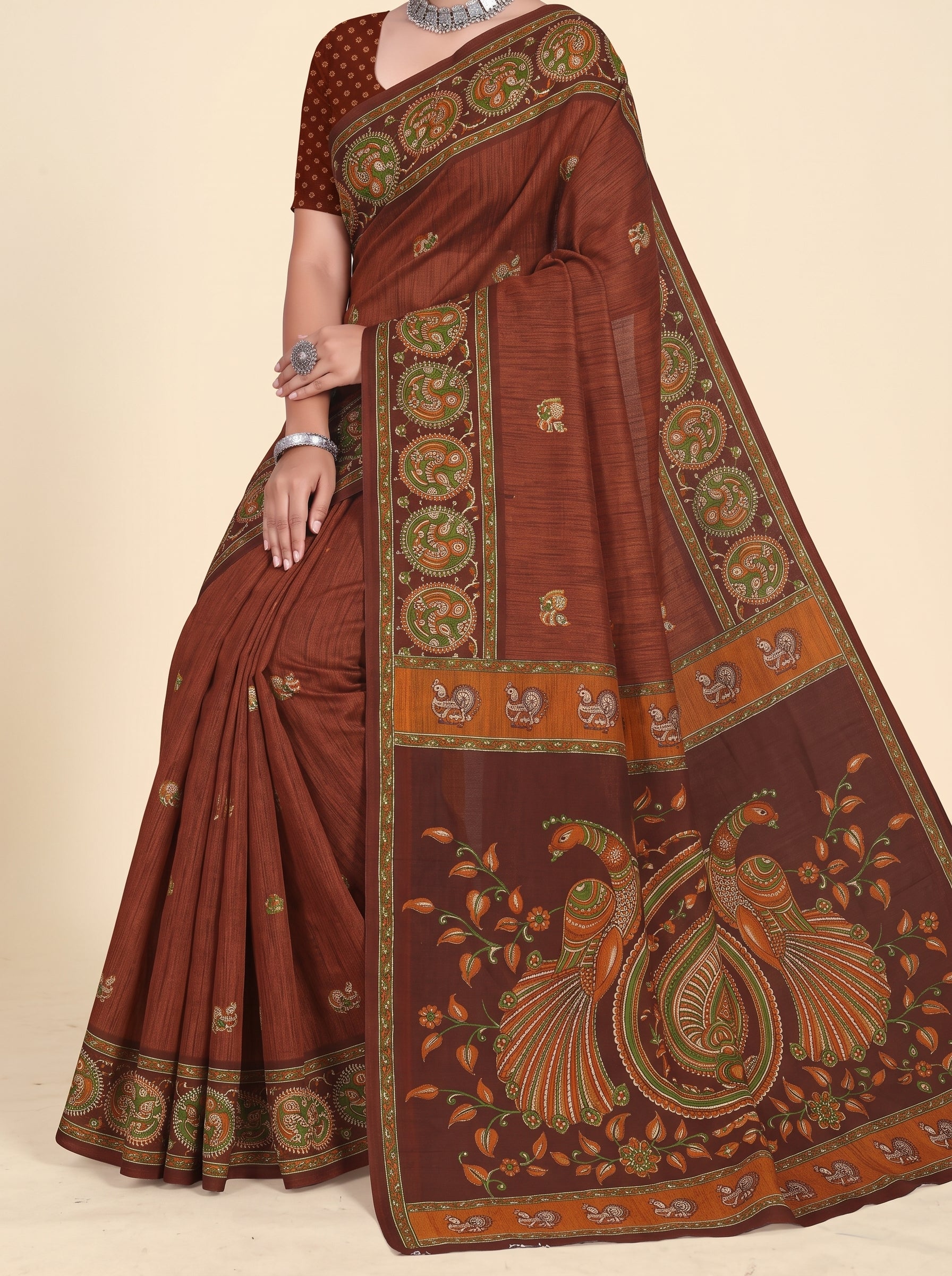 Shared pallu close-up [sku:KN-68111]