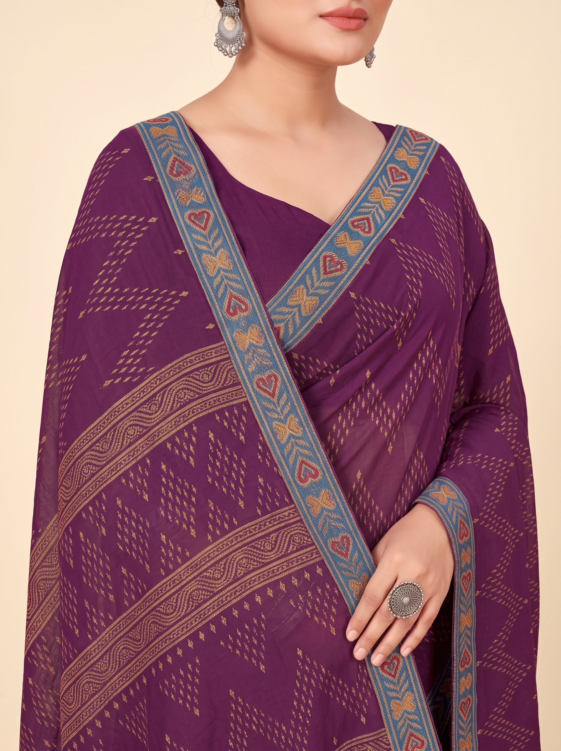 Shared pallu close-up [sku:KN-66811]