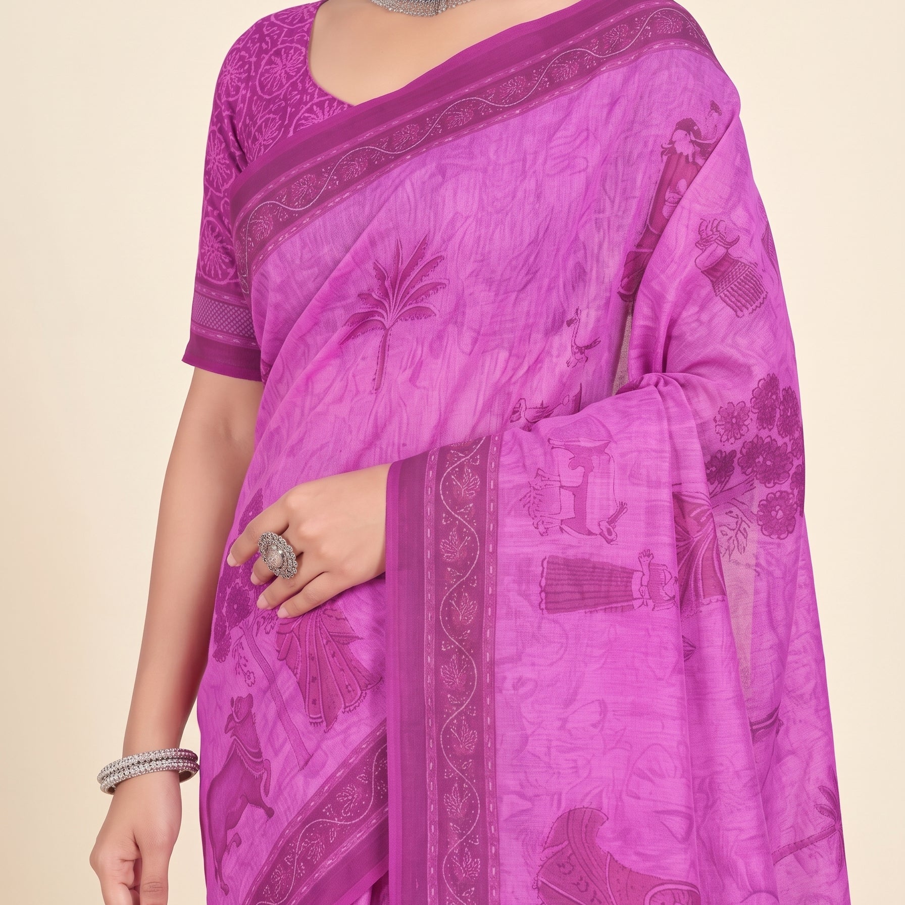 Shared pallu close-up [sku:KN-69890]