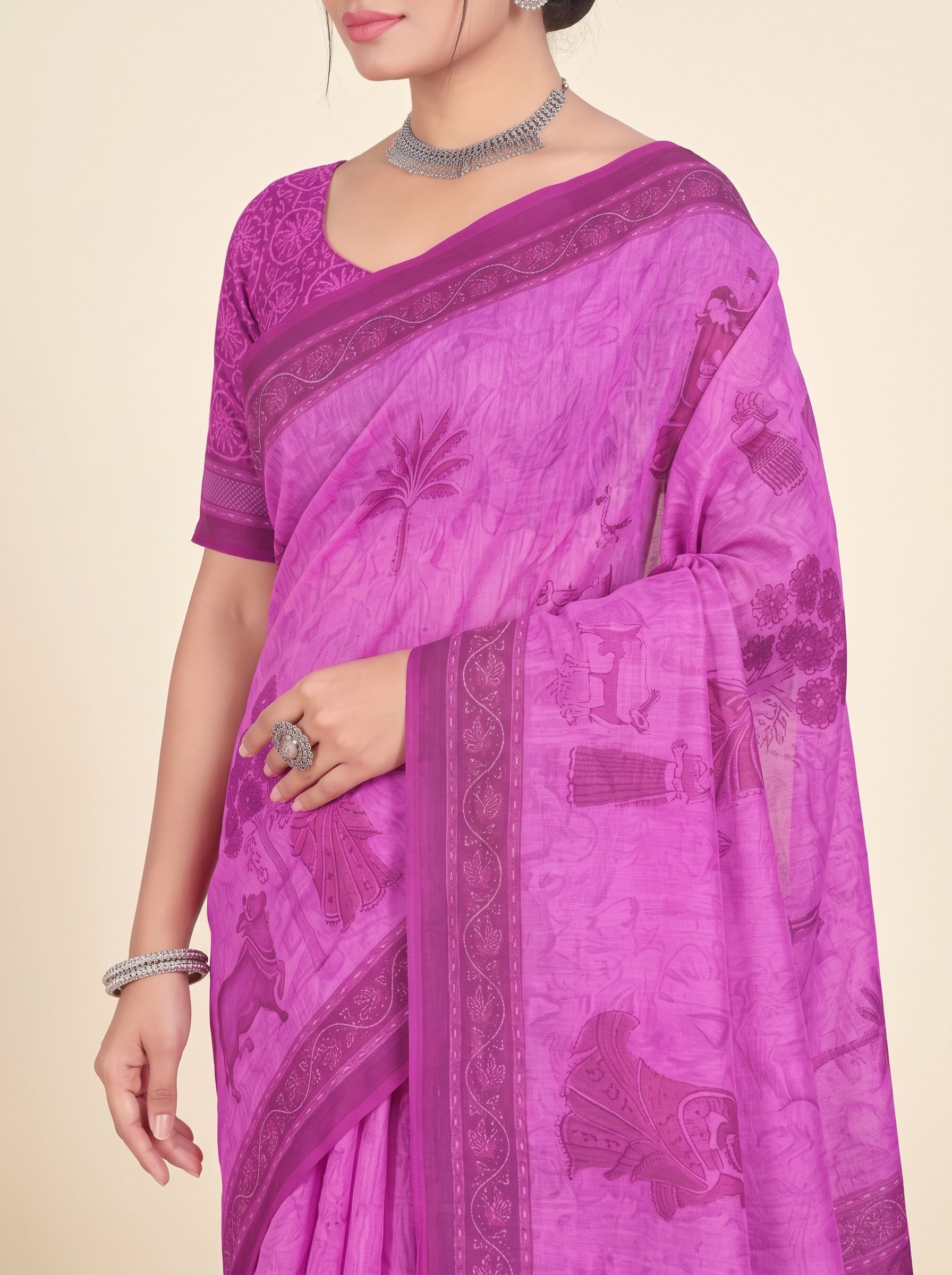 Shared pallu close-up [sku:KN-69890]