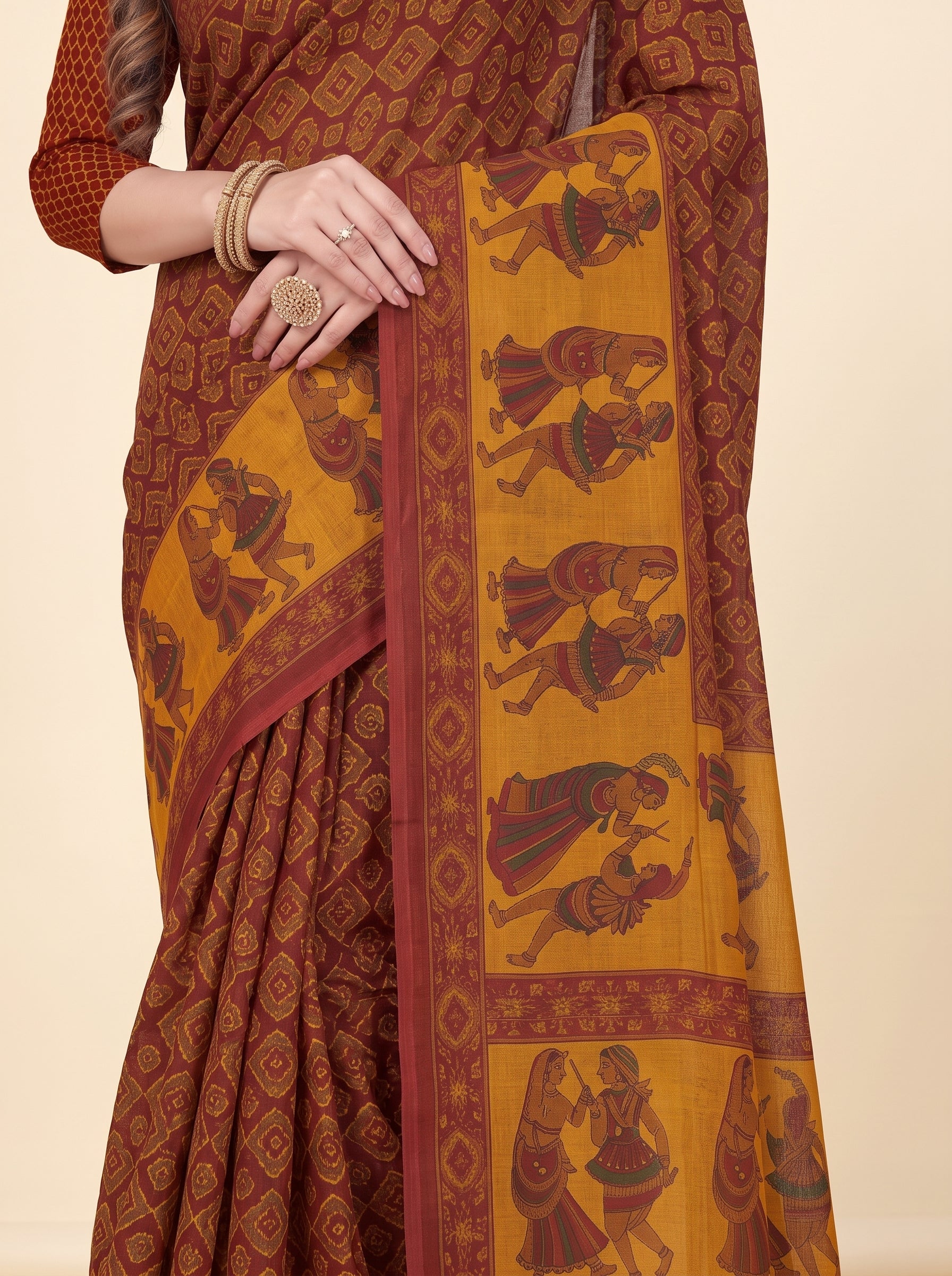 Pallu close-up [sku:KN-8727]