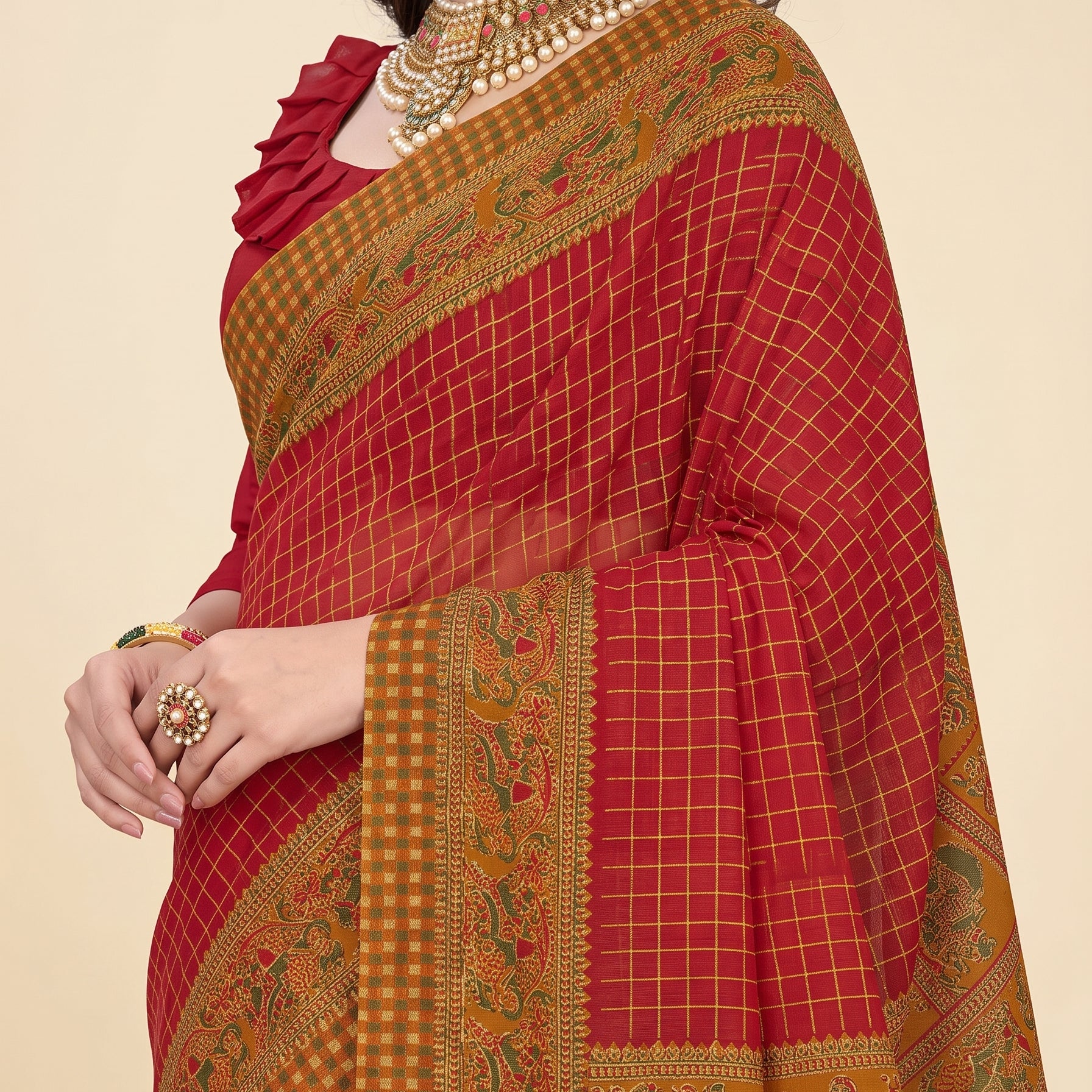 Shared pallu close-up [sku:BV-24797]