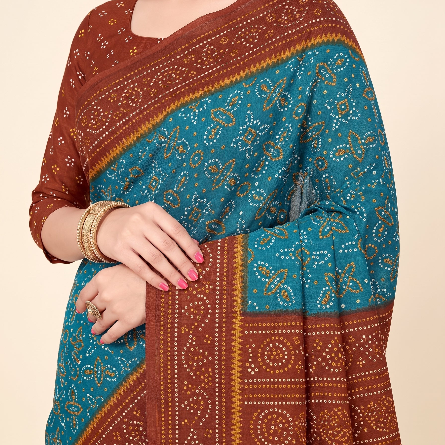 Shared pallu close-up [sku:KN-51895]