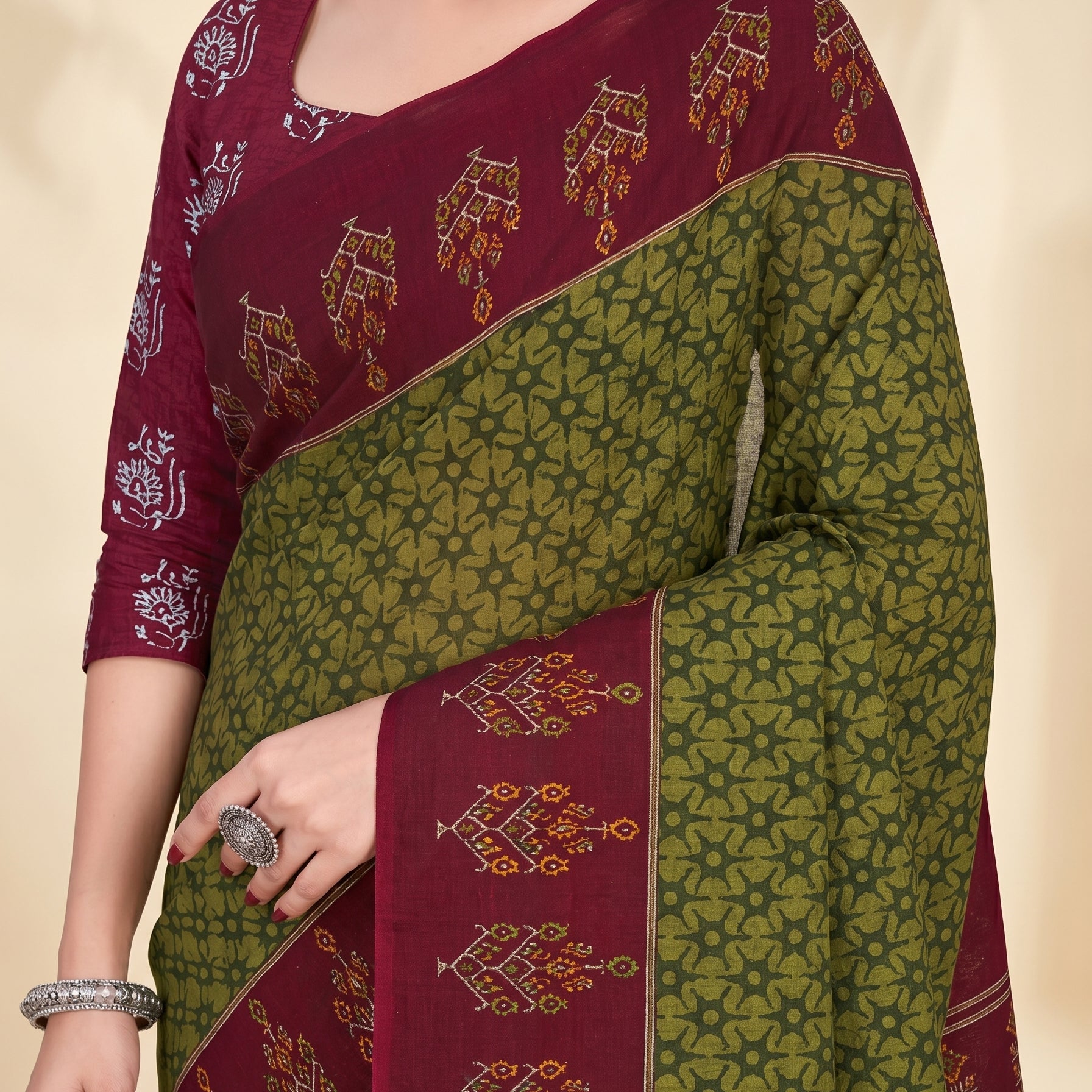 Pallu close-up