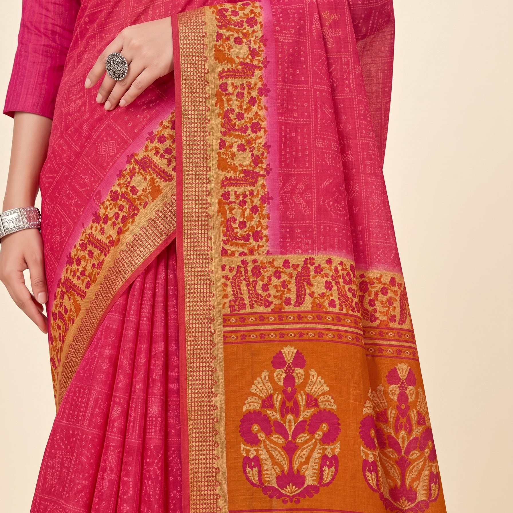 Shared pallu close-up [sku:KN-65304]