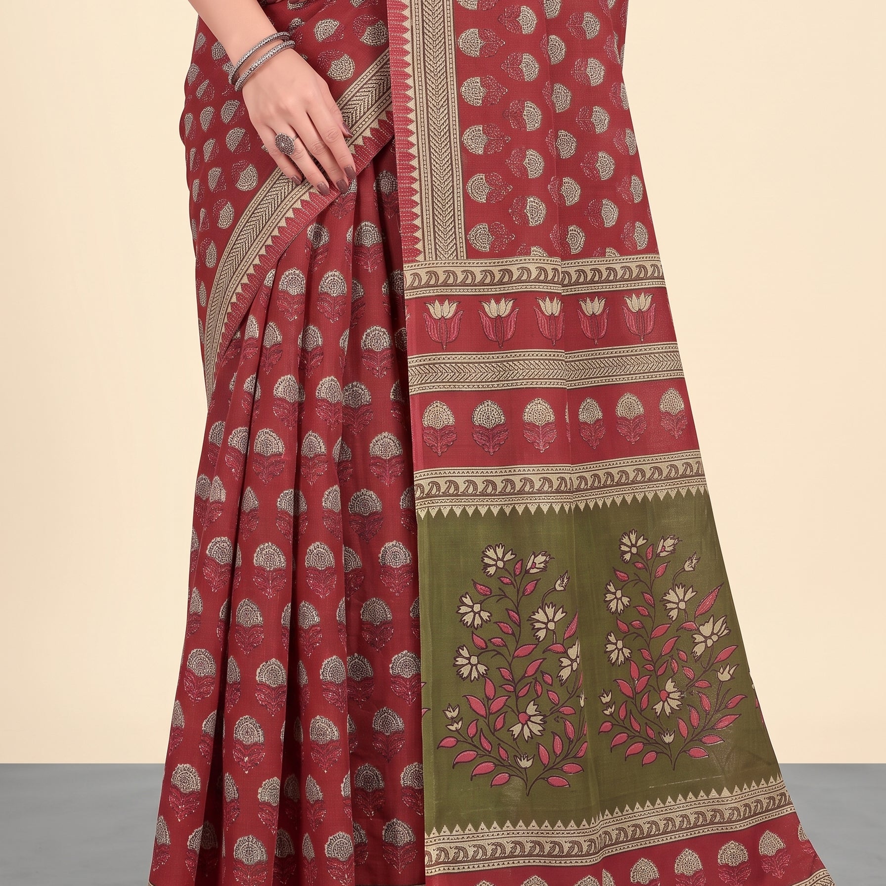 Shared pallu close-up [sku:KN-66490]
