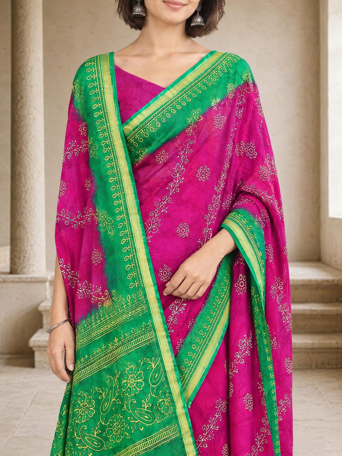 Shared pallu close-up [sku:KN-46481]