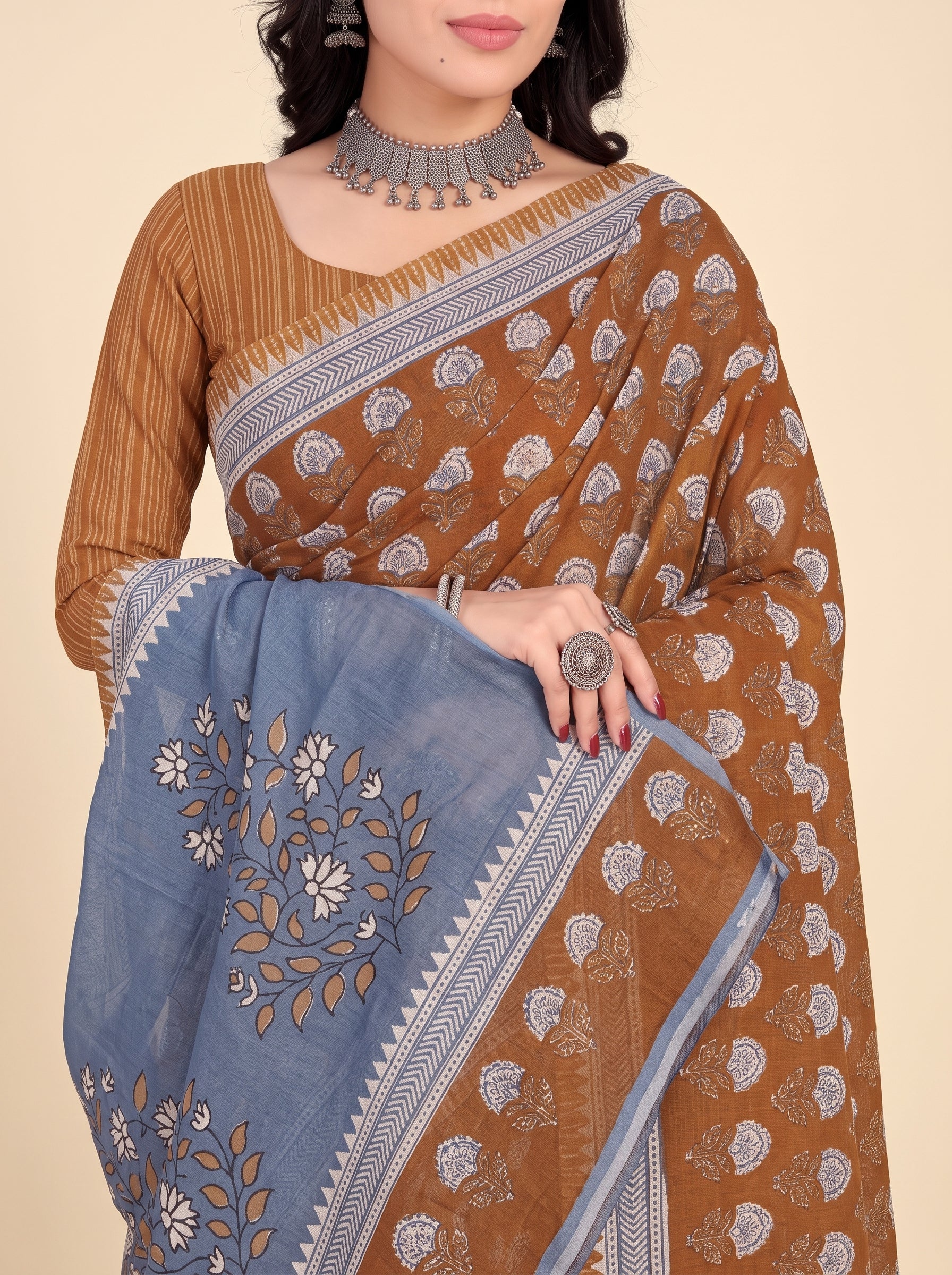 Shared pallu close-up [sku:KN-66489]