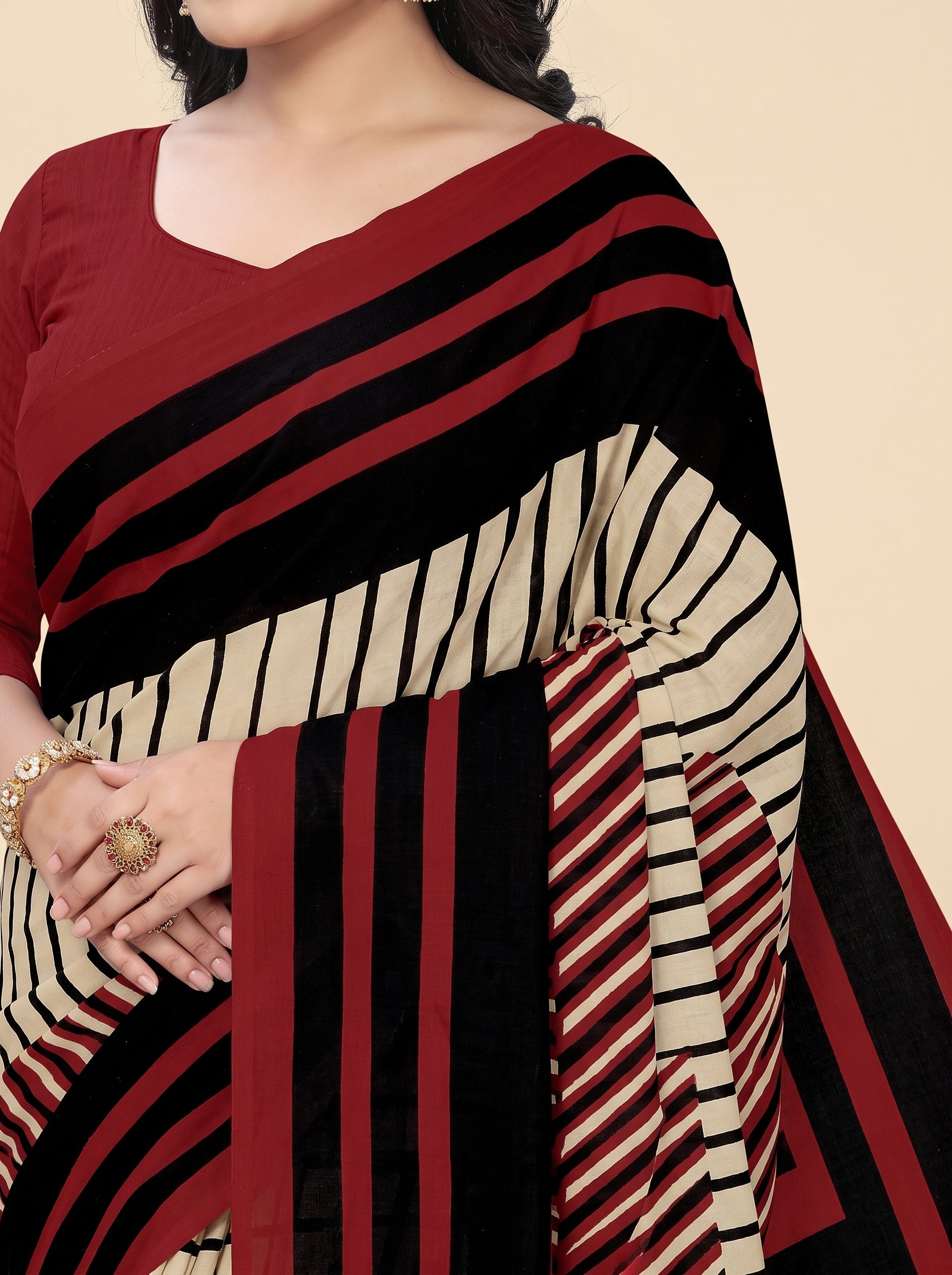 Shared pallu close-up [sku:BV-23729]