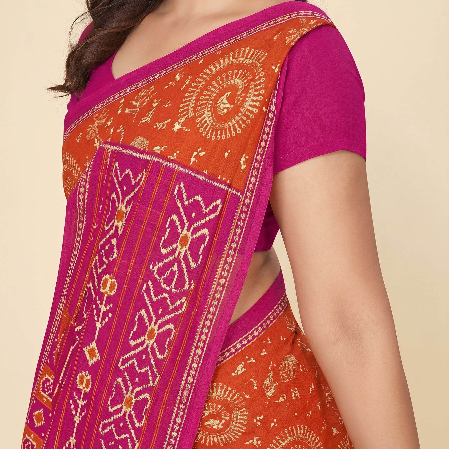 Pallu close-up