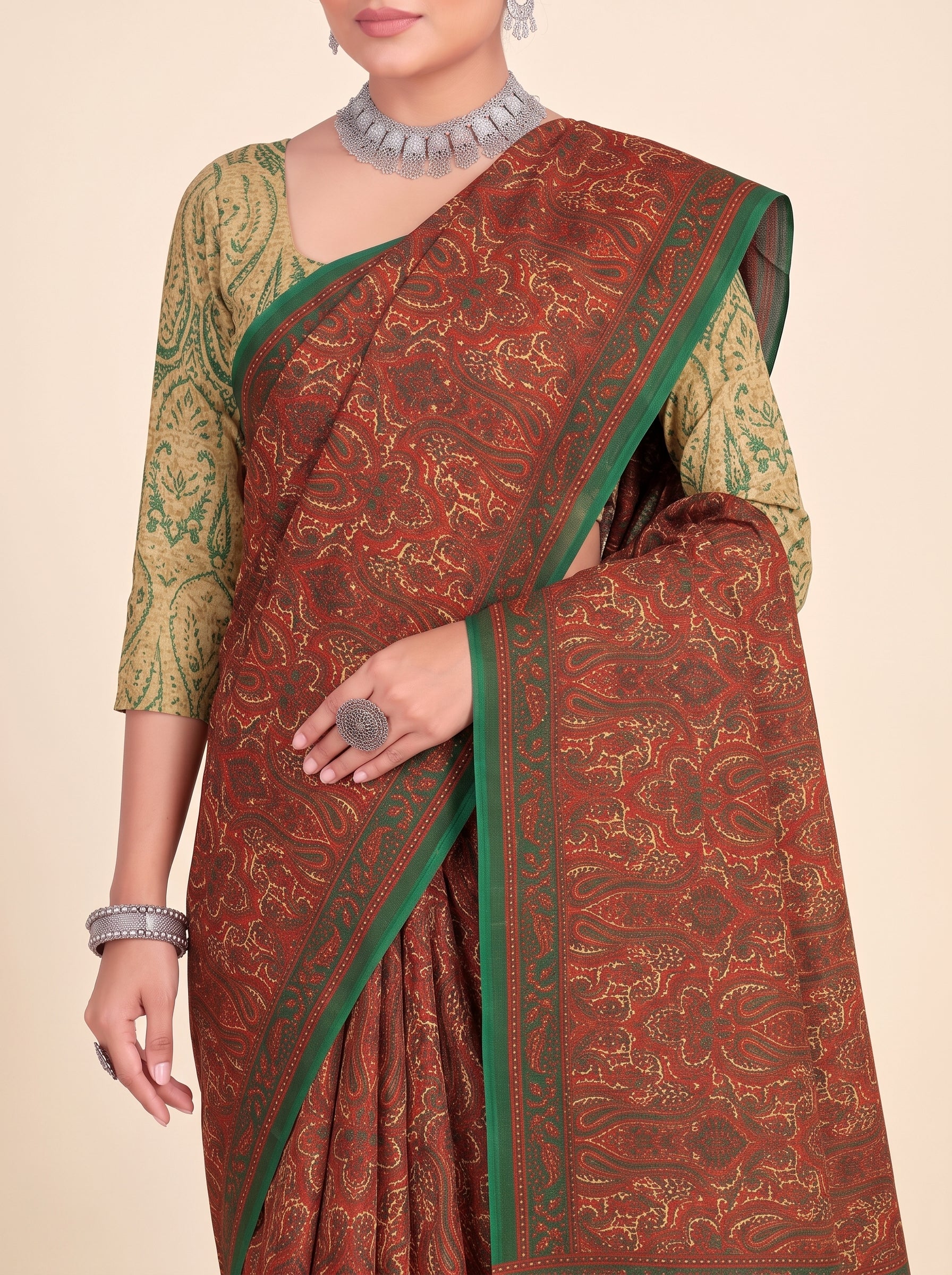 Shared pallu close-up [sku:KN-69257]