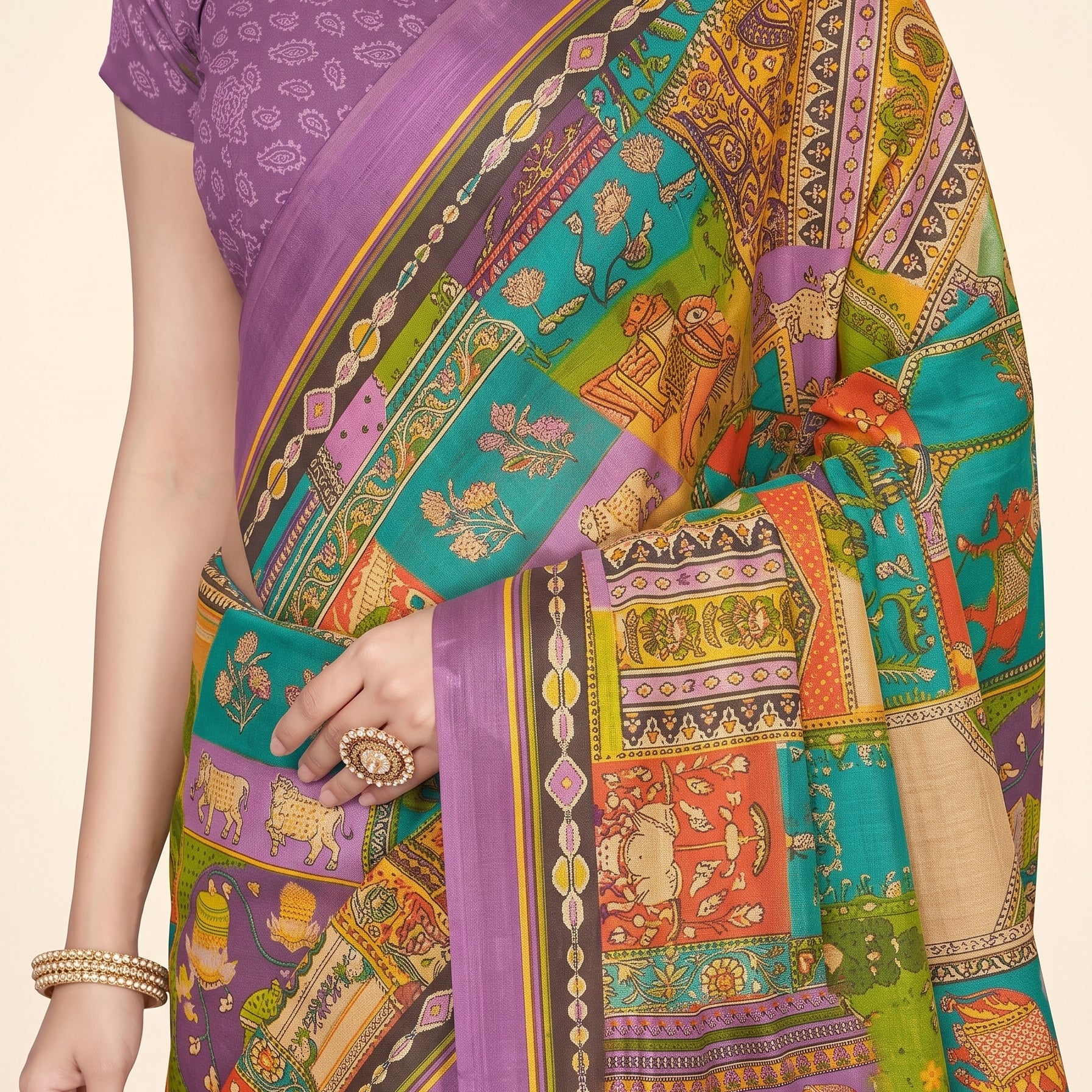 Shared pallu close-up [sku:D.NO.59522]